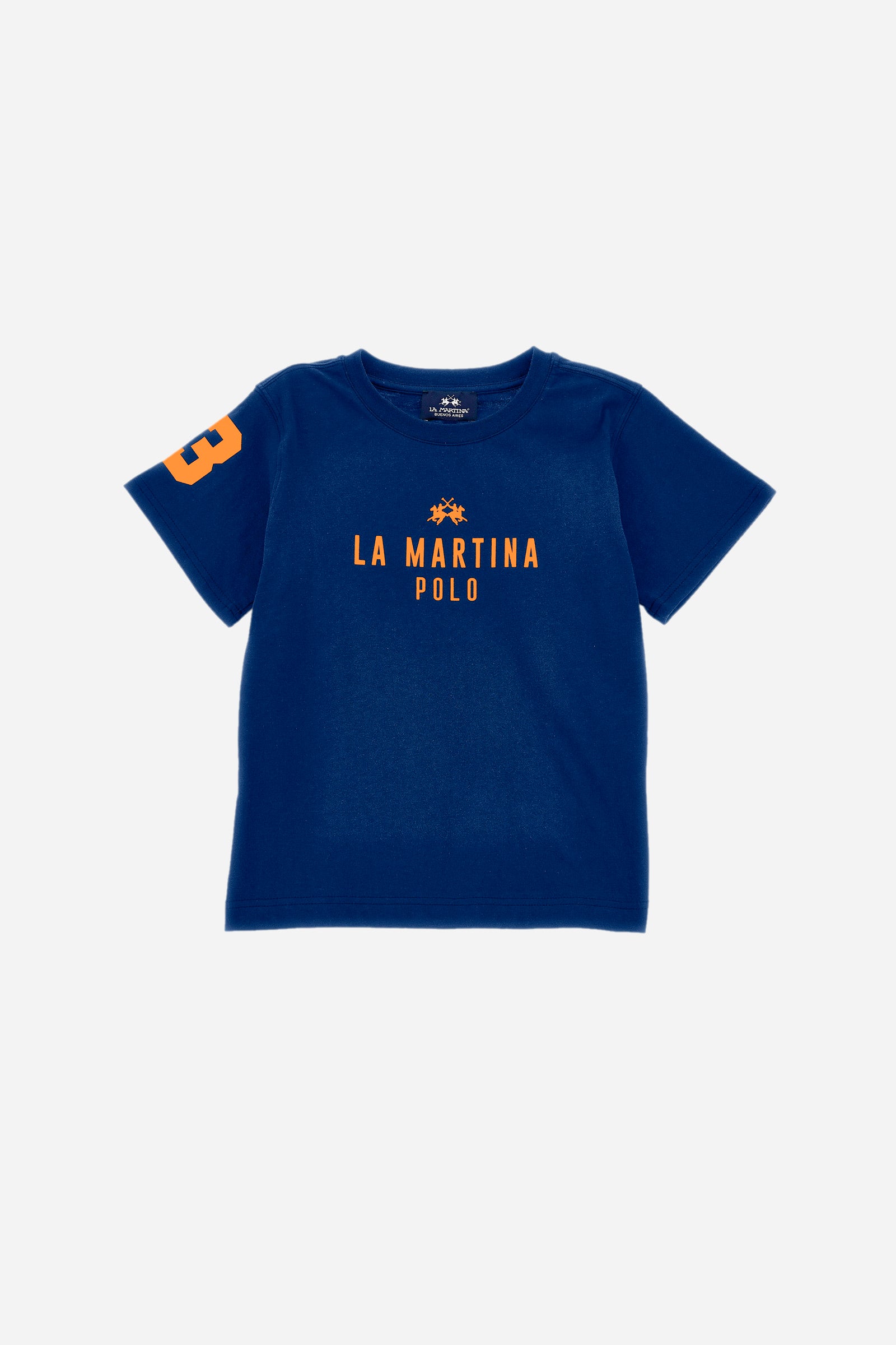 Boys' short-sleeved T-shirt in cotton