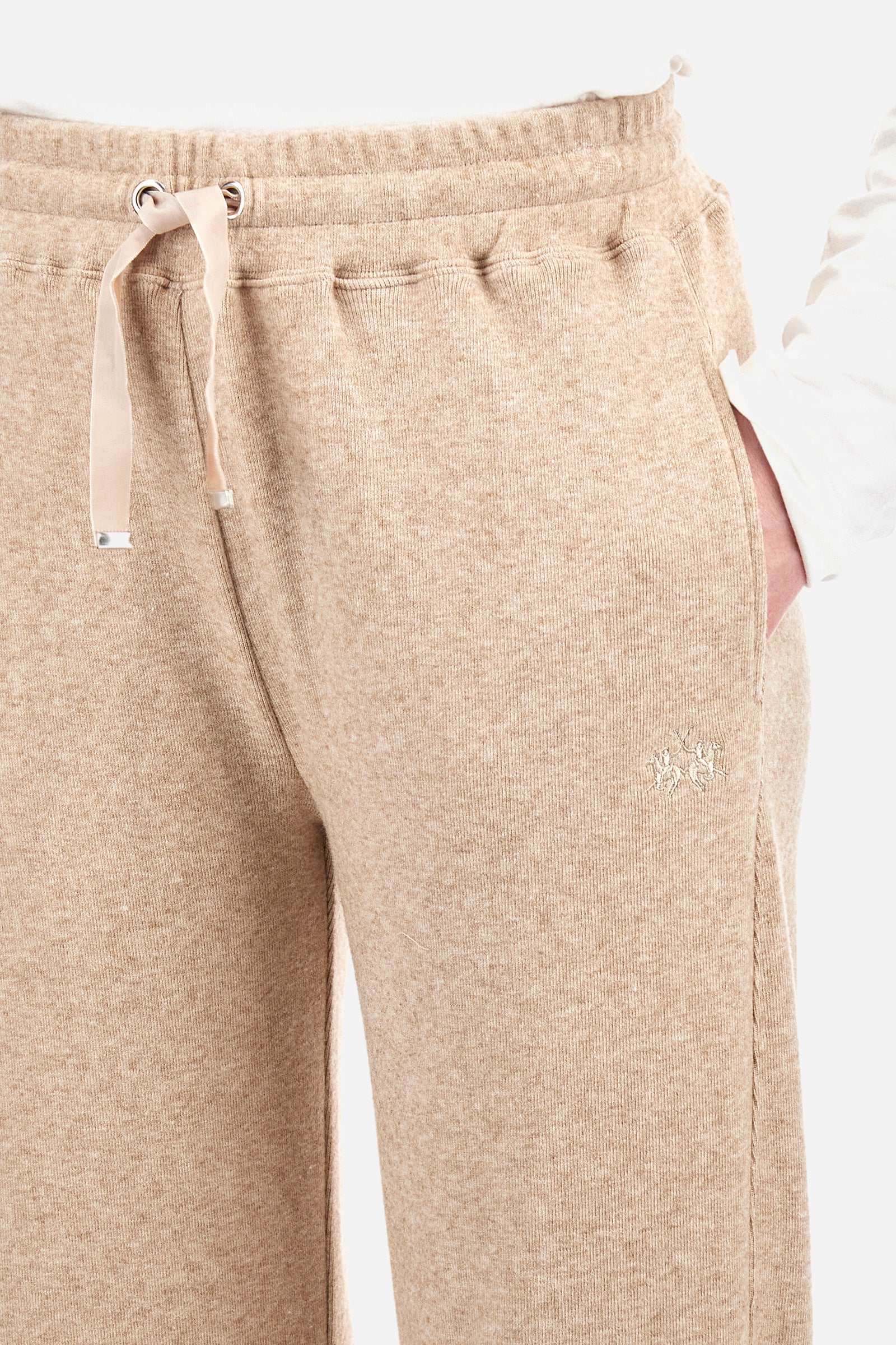 Regular fit fleece palazzo trousers - Zonia