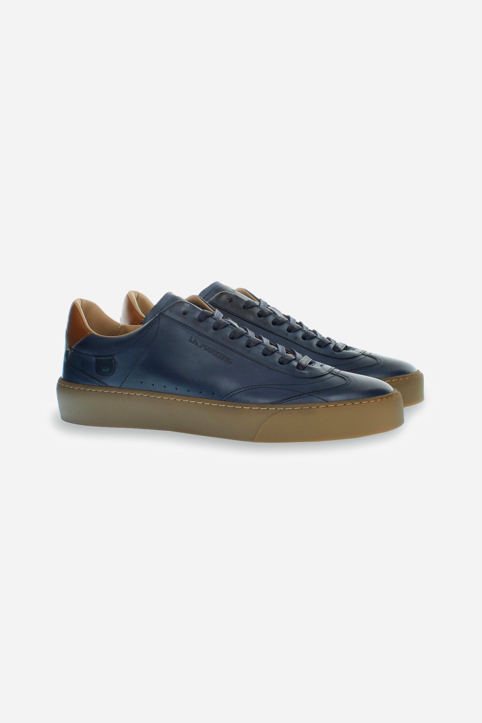 Sneaker uomo in pelle scamosciata