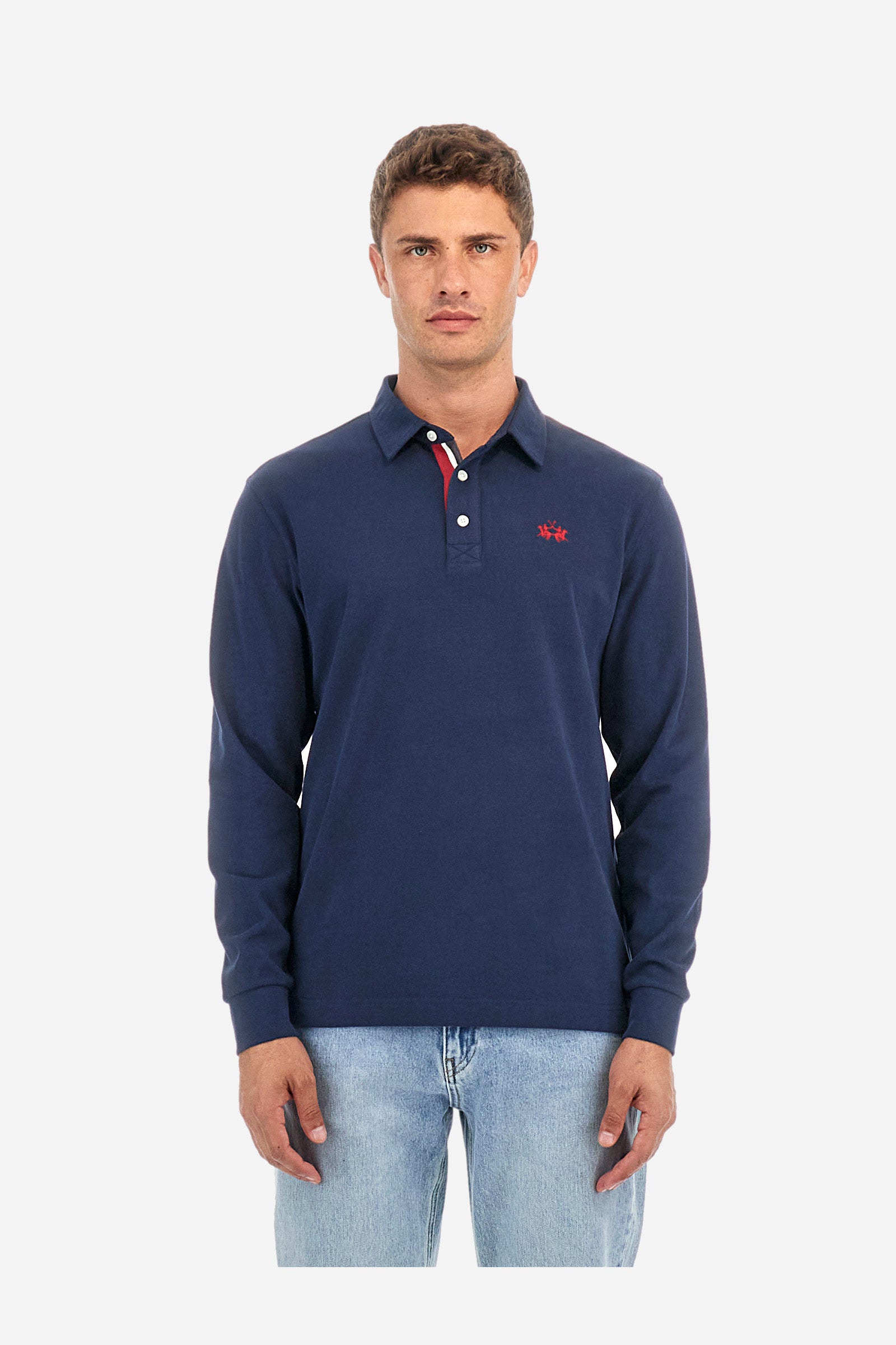 Regular-fit polo shirt in cotton - Ruggero