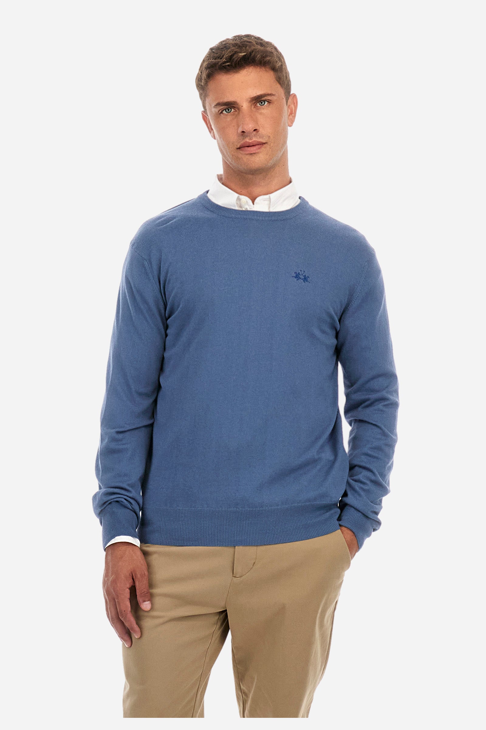 Pullover regular fit in cotone e lana - Zayden