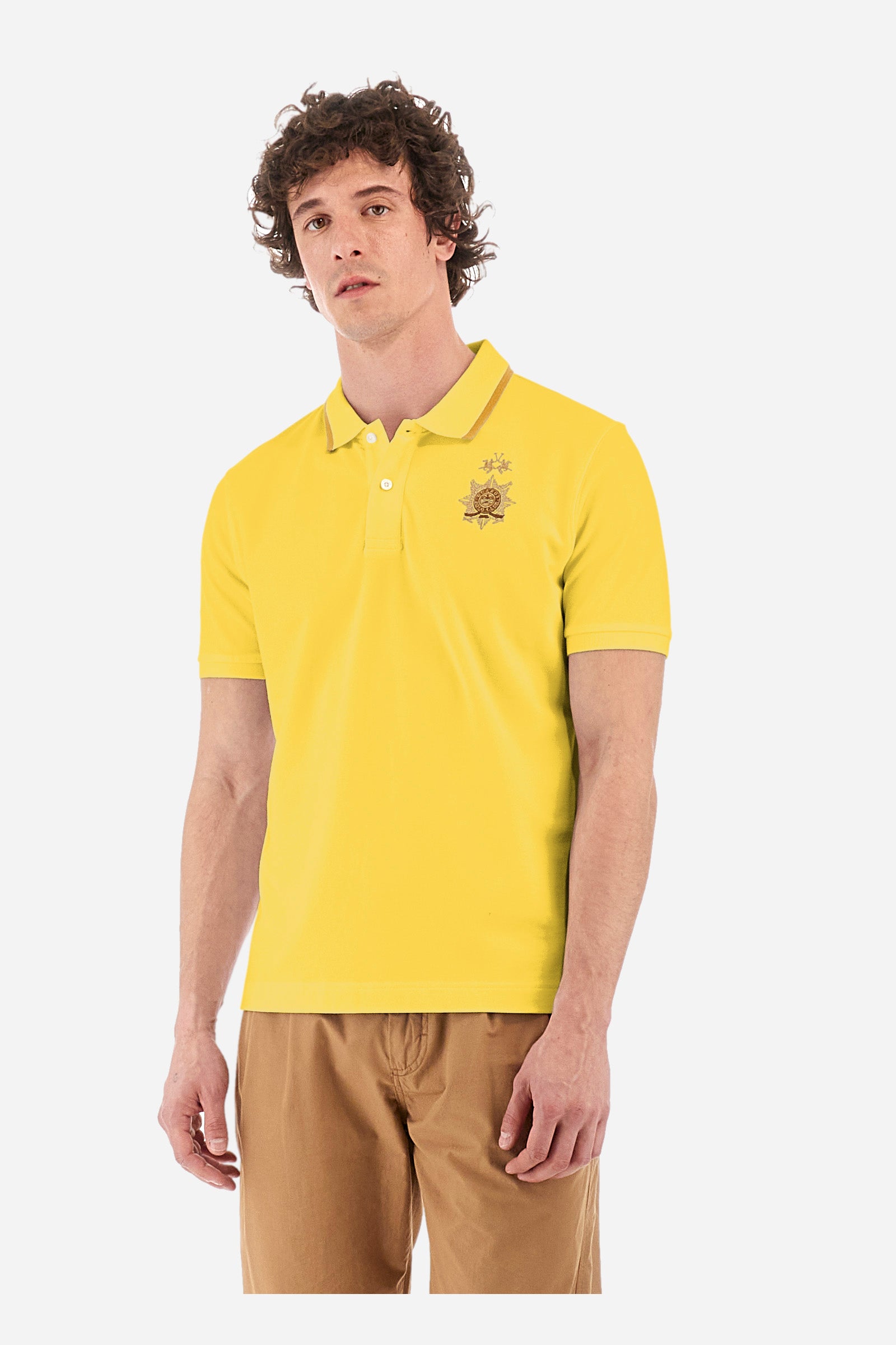 Poloshirt aus Stretch-Baumwolle Regular Fit – Yoel