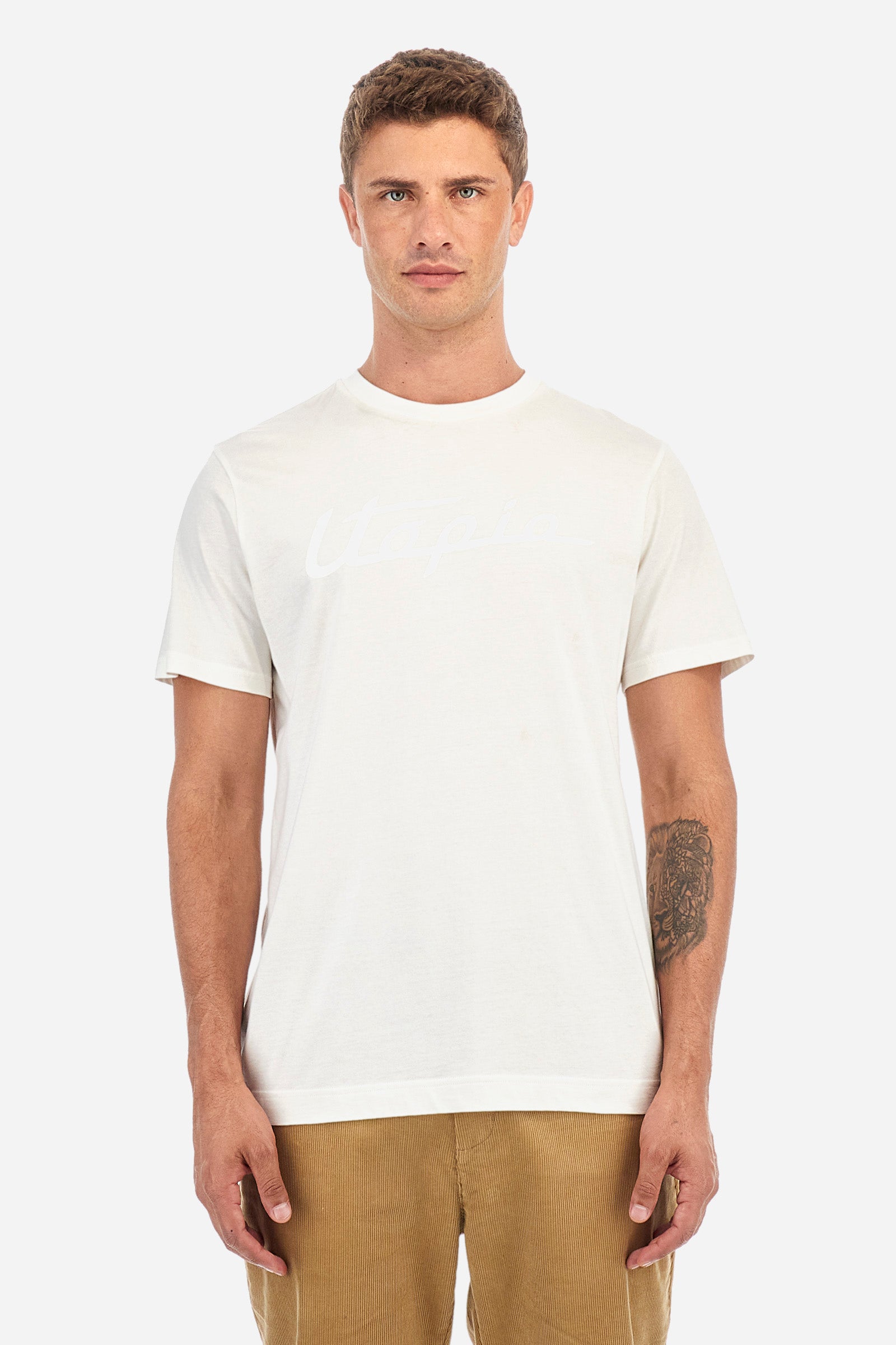 T-shirt Pagani de coupe classique en coton - Zan