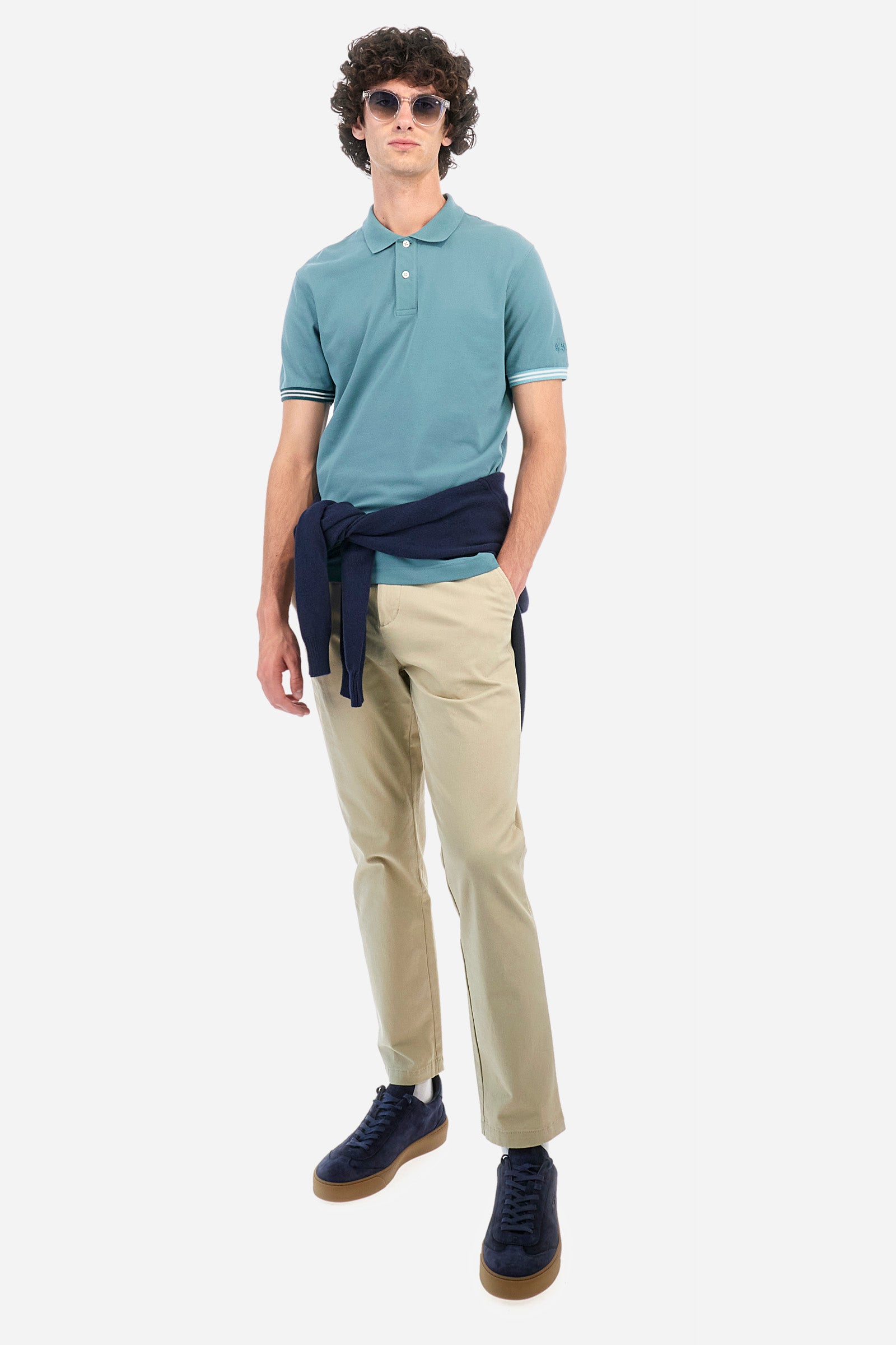 Polo regular fit in cotone elasticizzato - Zaccary