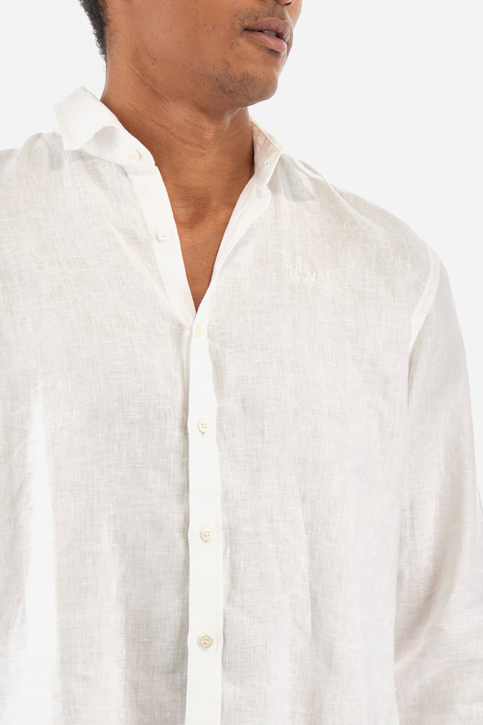 Camisa de lino de corte recto - Russel