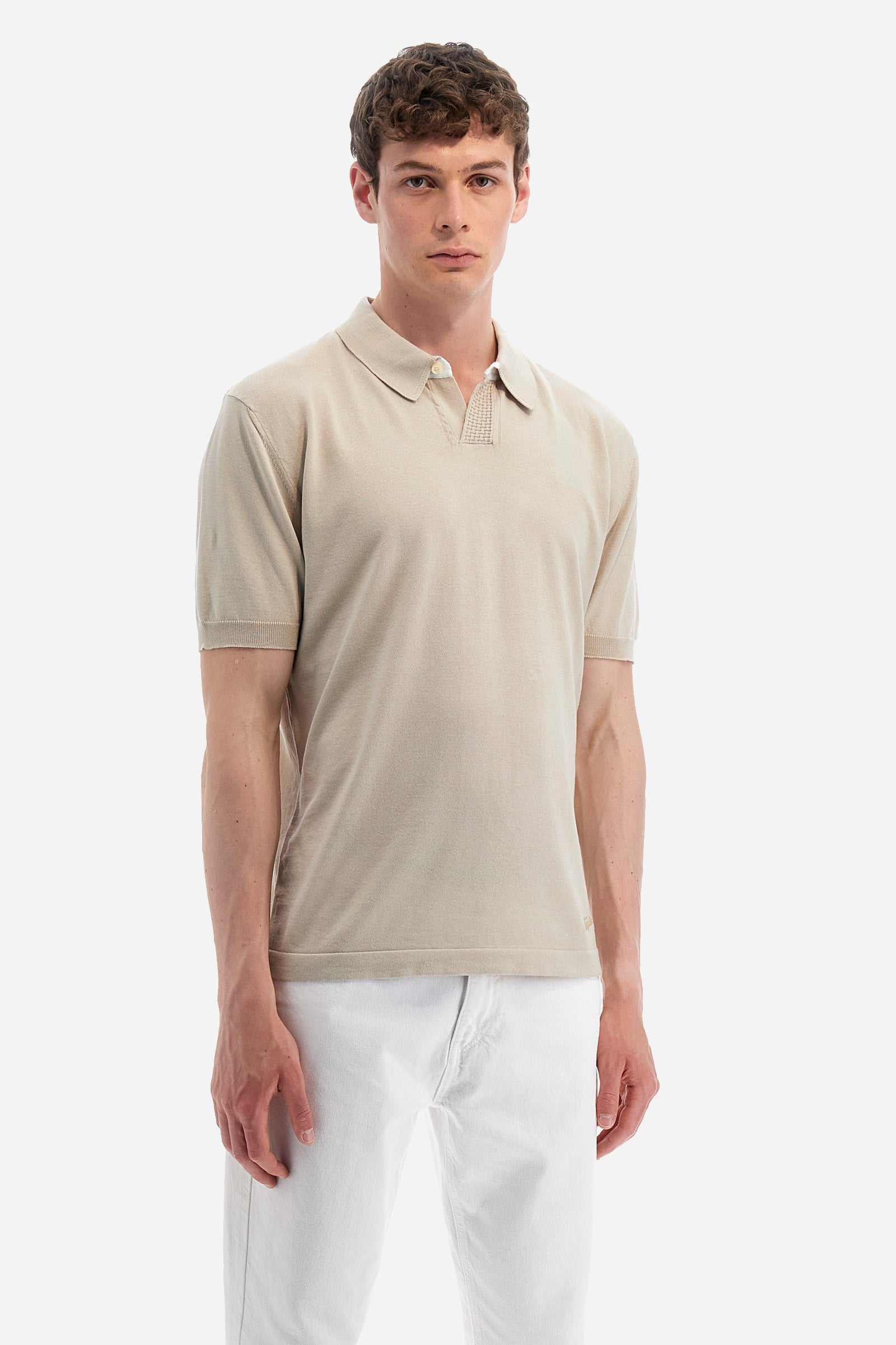 Regular-fit cotton polo shirt - Yuri