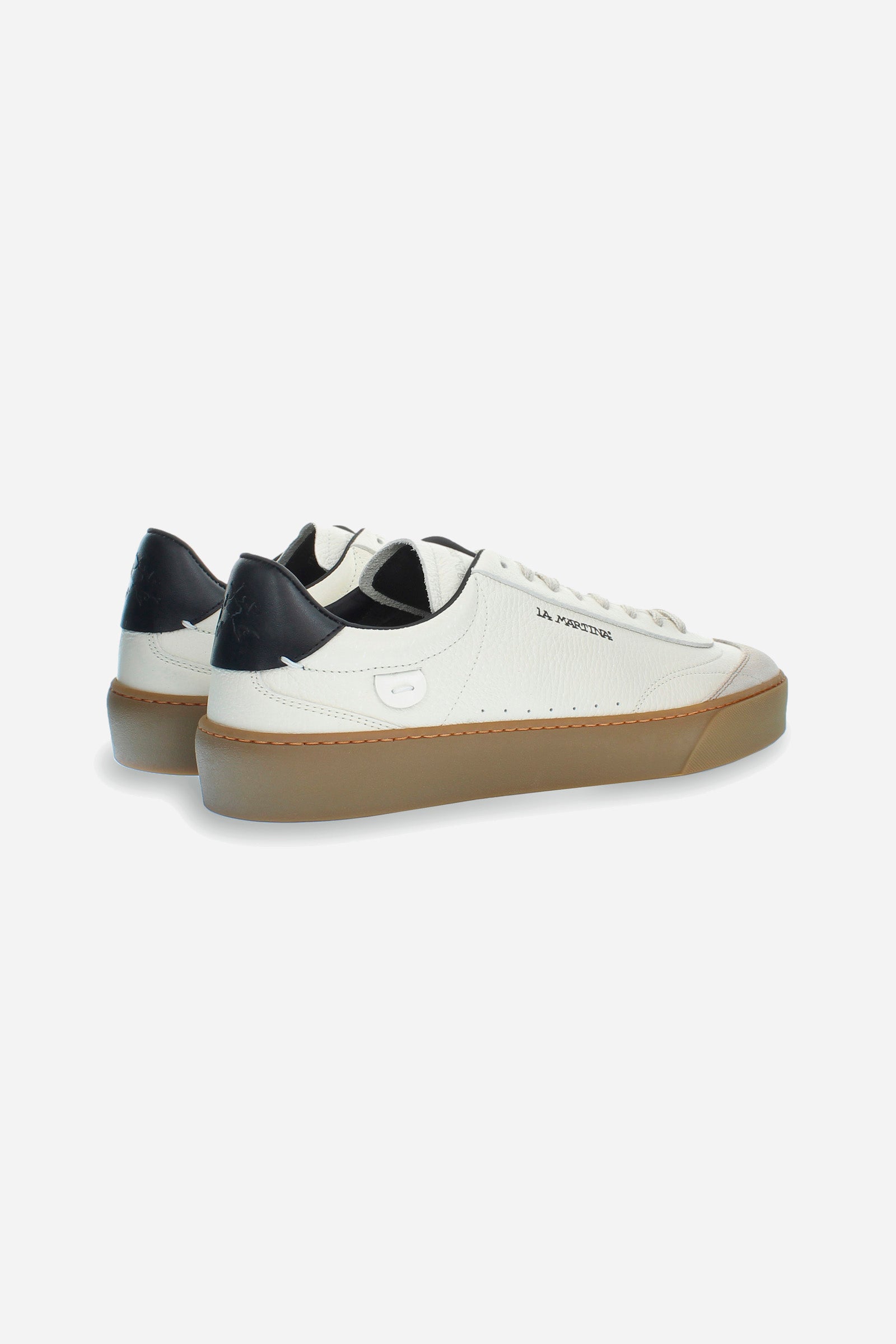 Sneaker uomo in pelle scamosciata