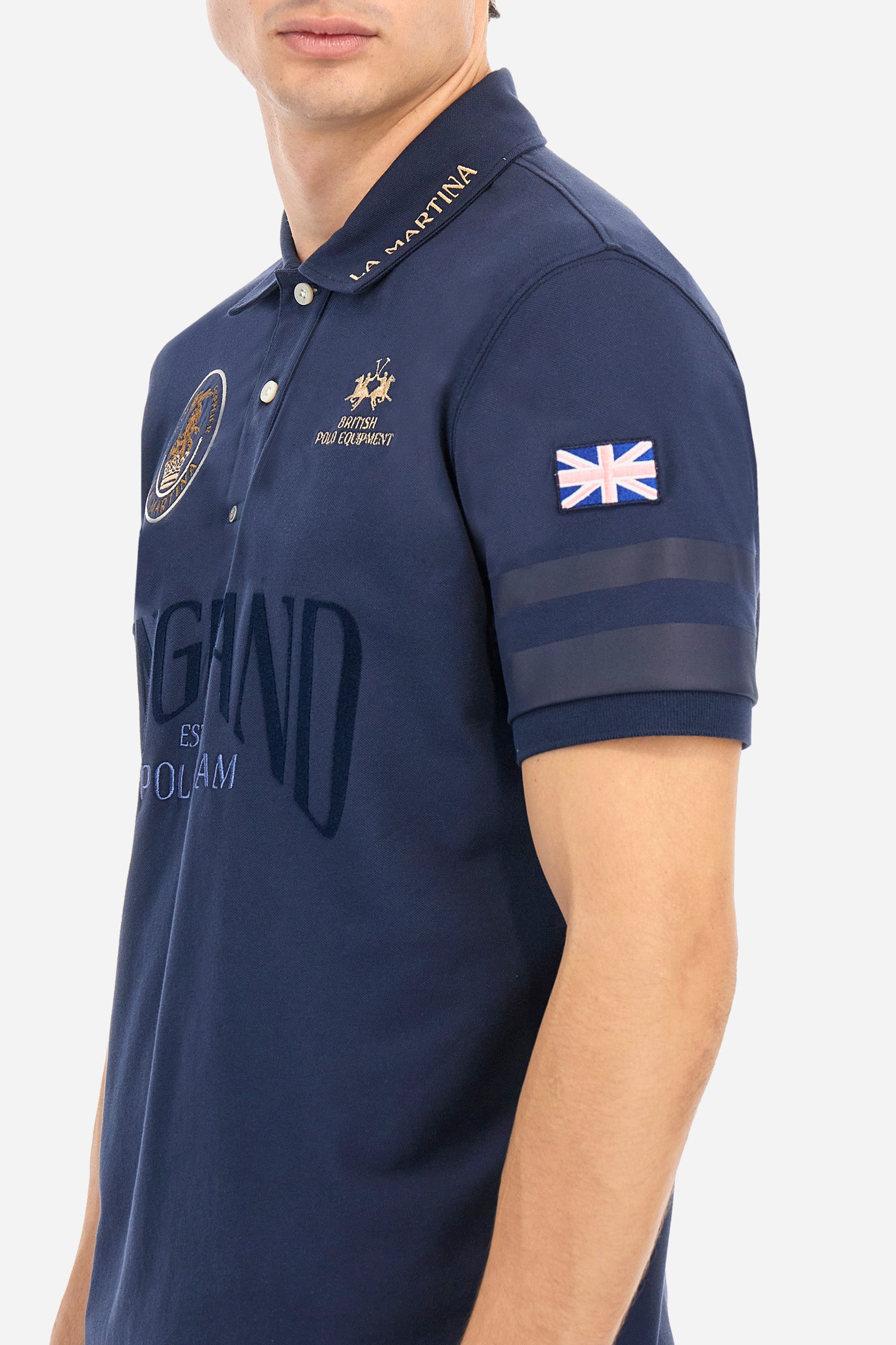 Polo in piquet stretch di cotone regular fit - Argimiro