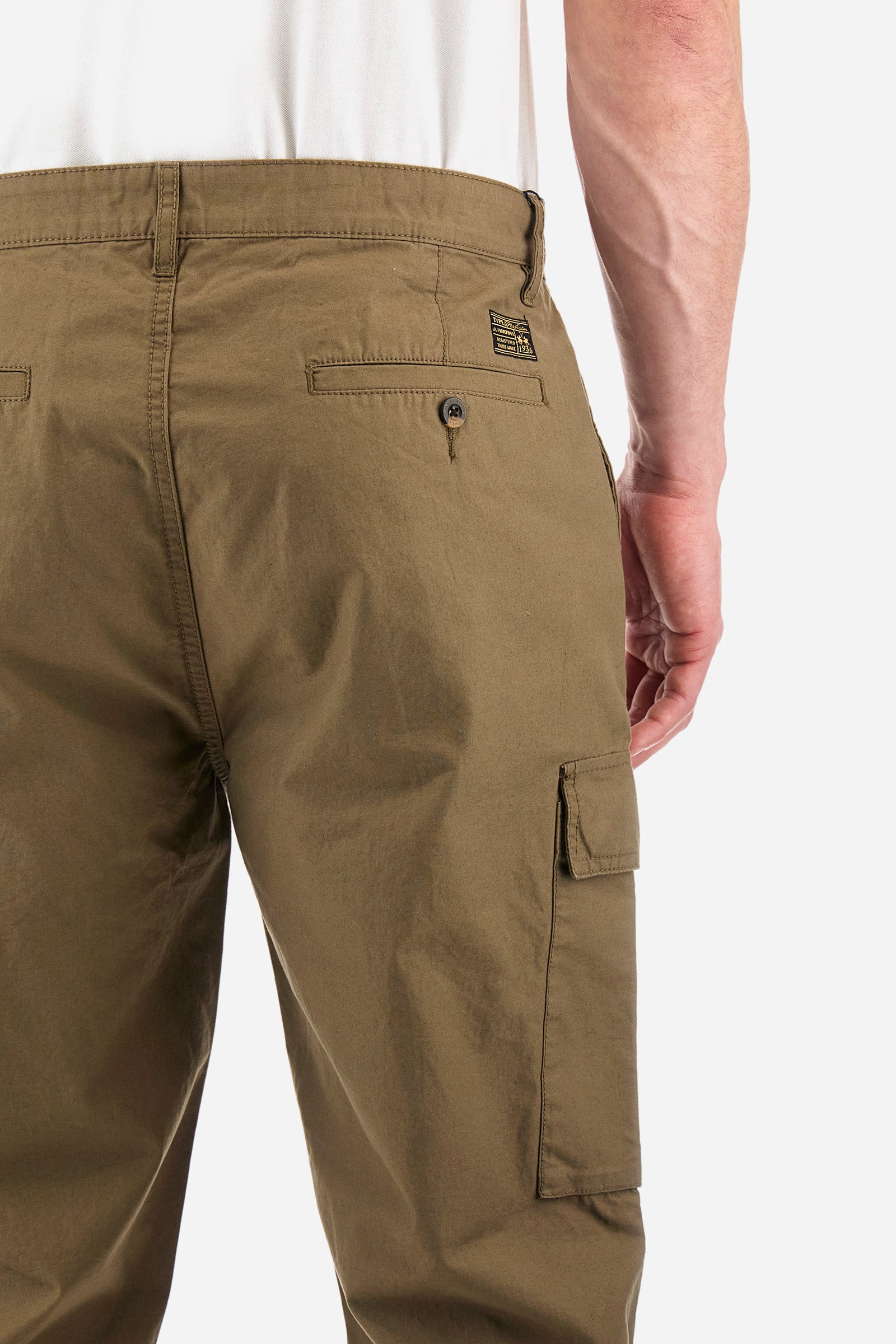 Pantalone cargo regular fit in cotone - Yurik
