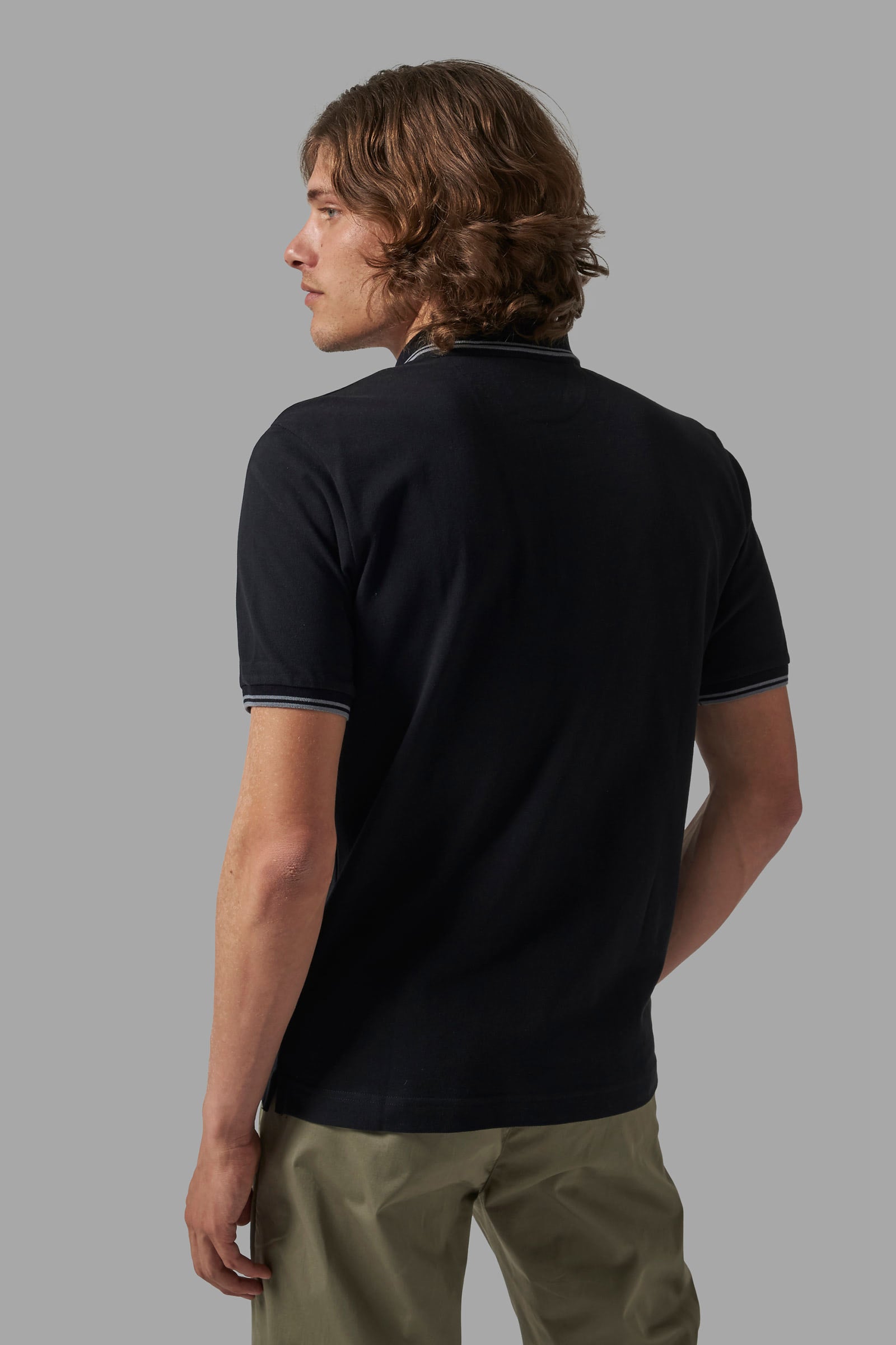 Regular-fit classic piqué polo shirt