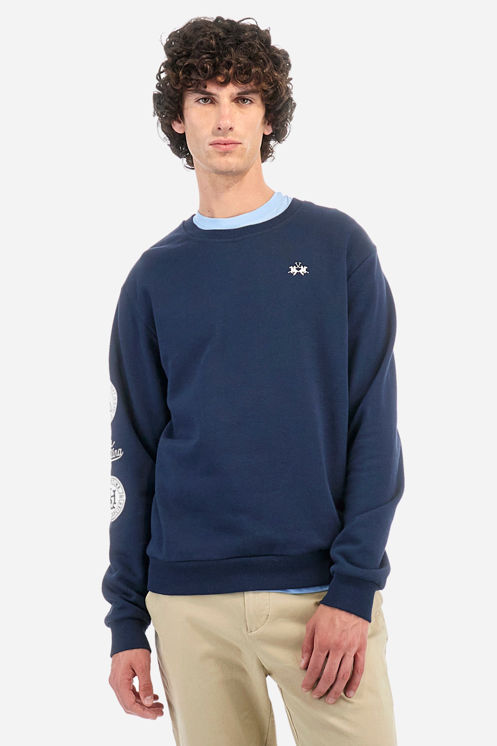 Regular fit cotton sweatshirt - Zahour