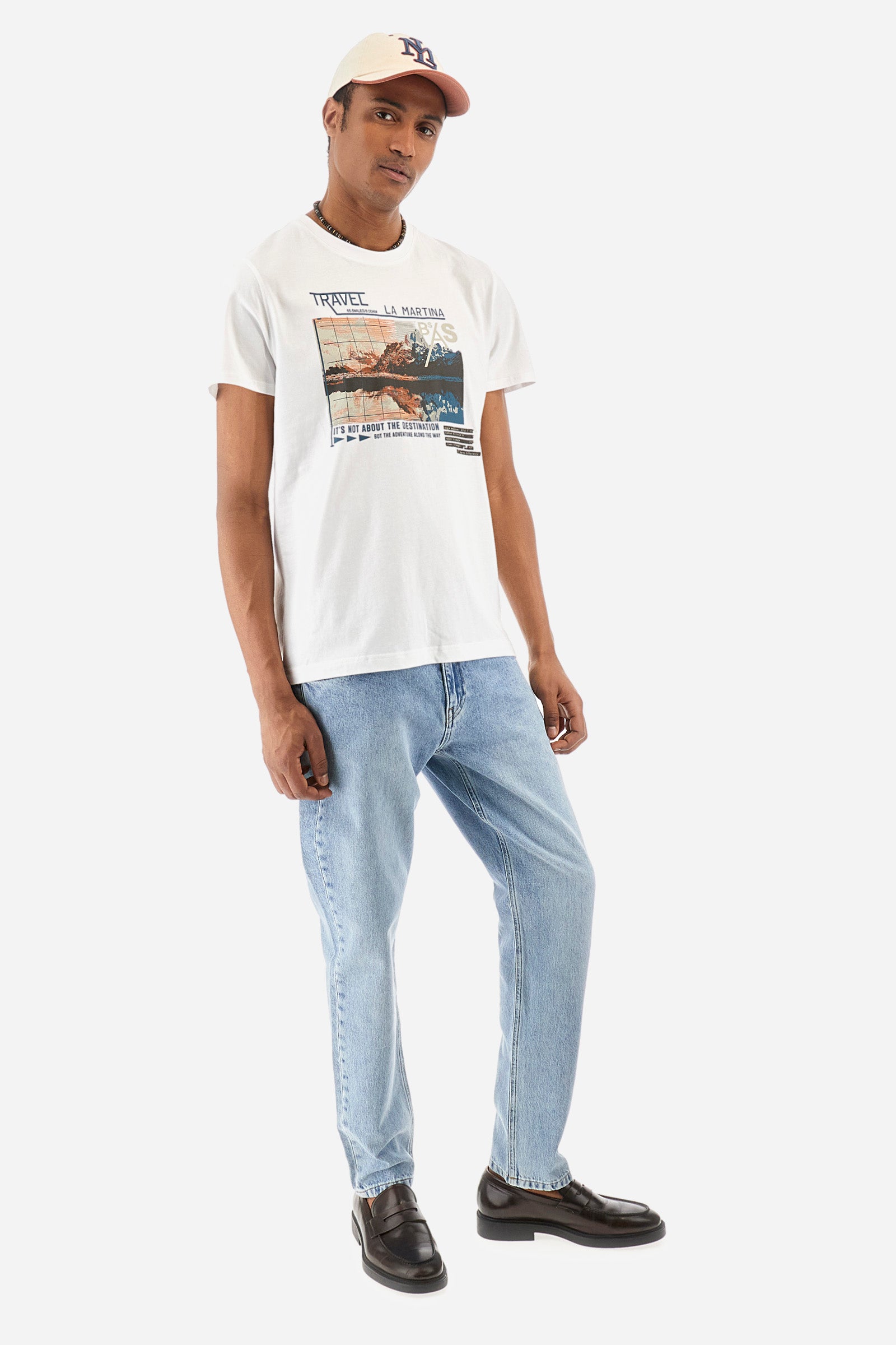 Regular-fit 5-pocket jeans in cotton - Yosef