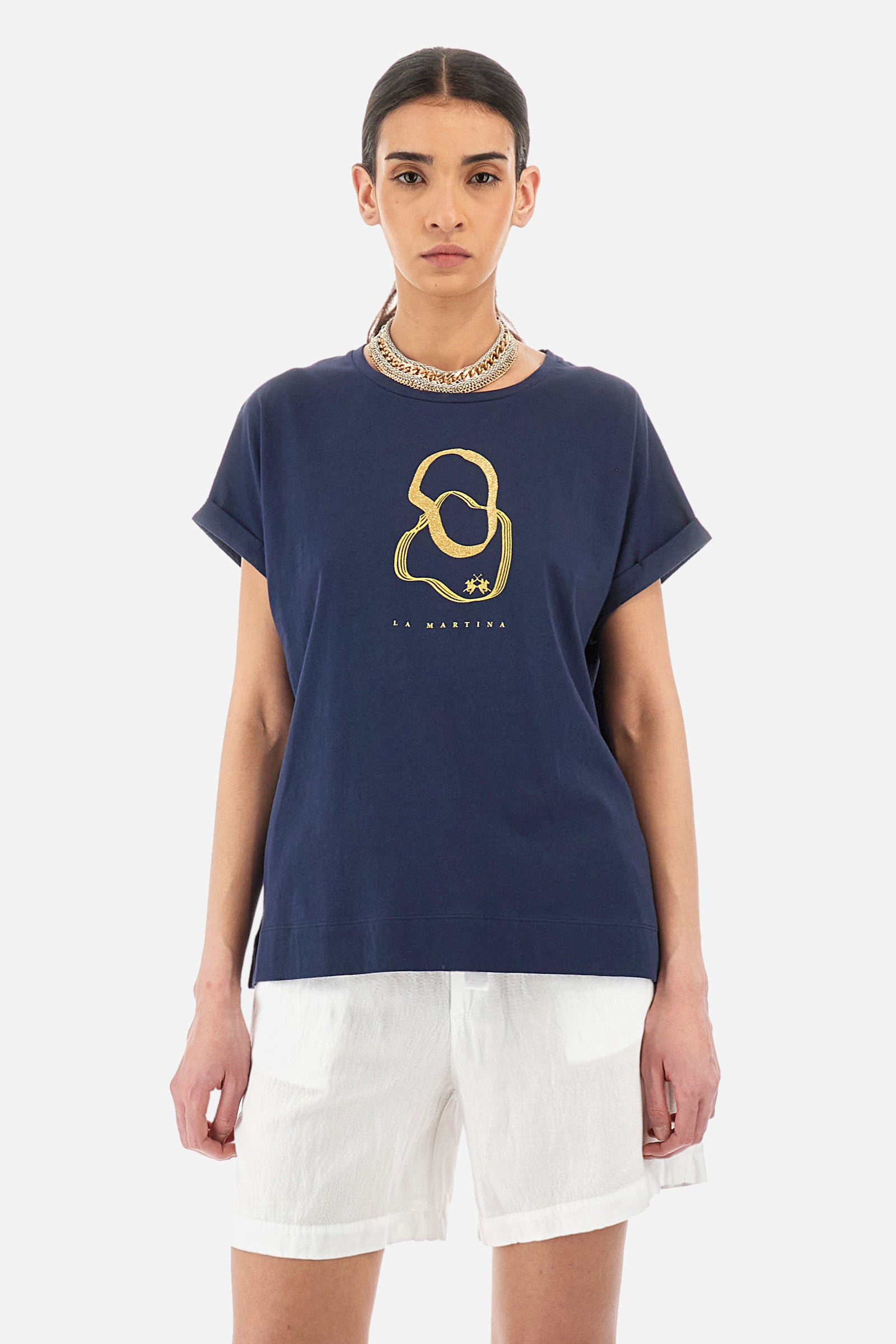 T-Shirt aus Baumwolle Regular Fit – Yemina