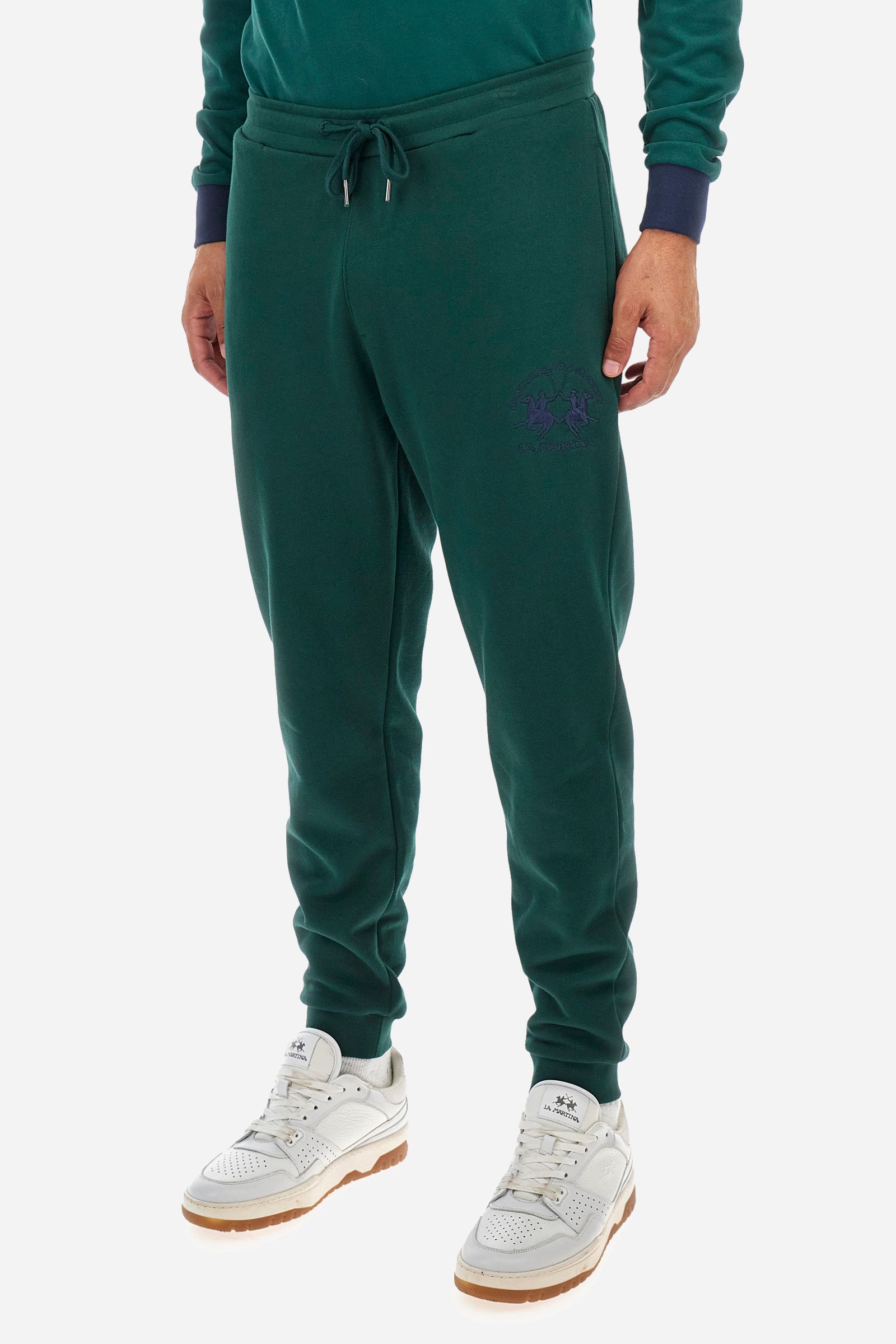 Regular fit cotton jogging bottoms - Zaheer