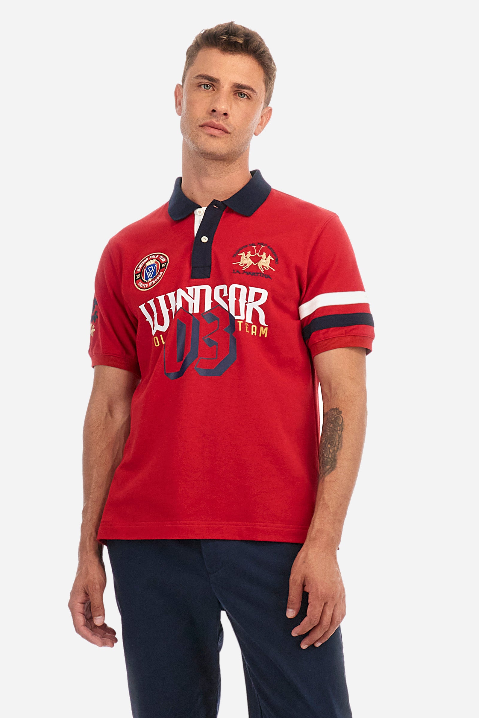 Regular-fit cotton polo shirt - Windsor Summer Capsule