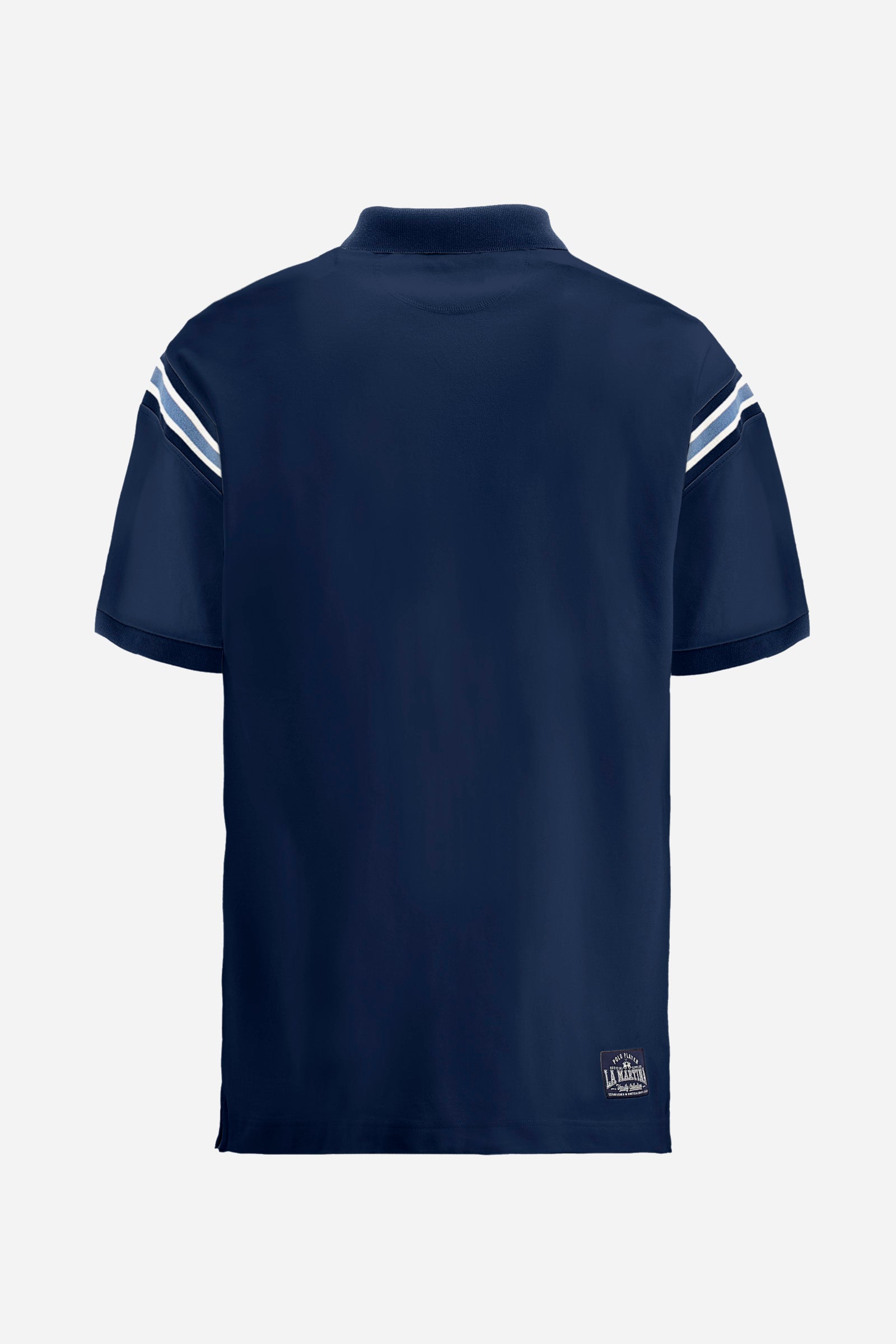 Regular fit polo shirt in stretch cotton - Zaccheus