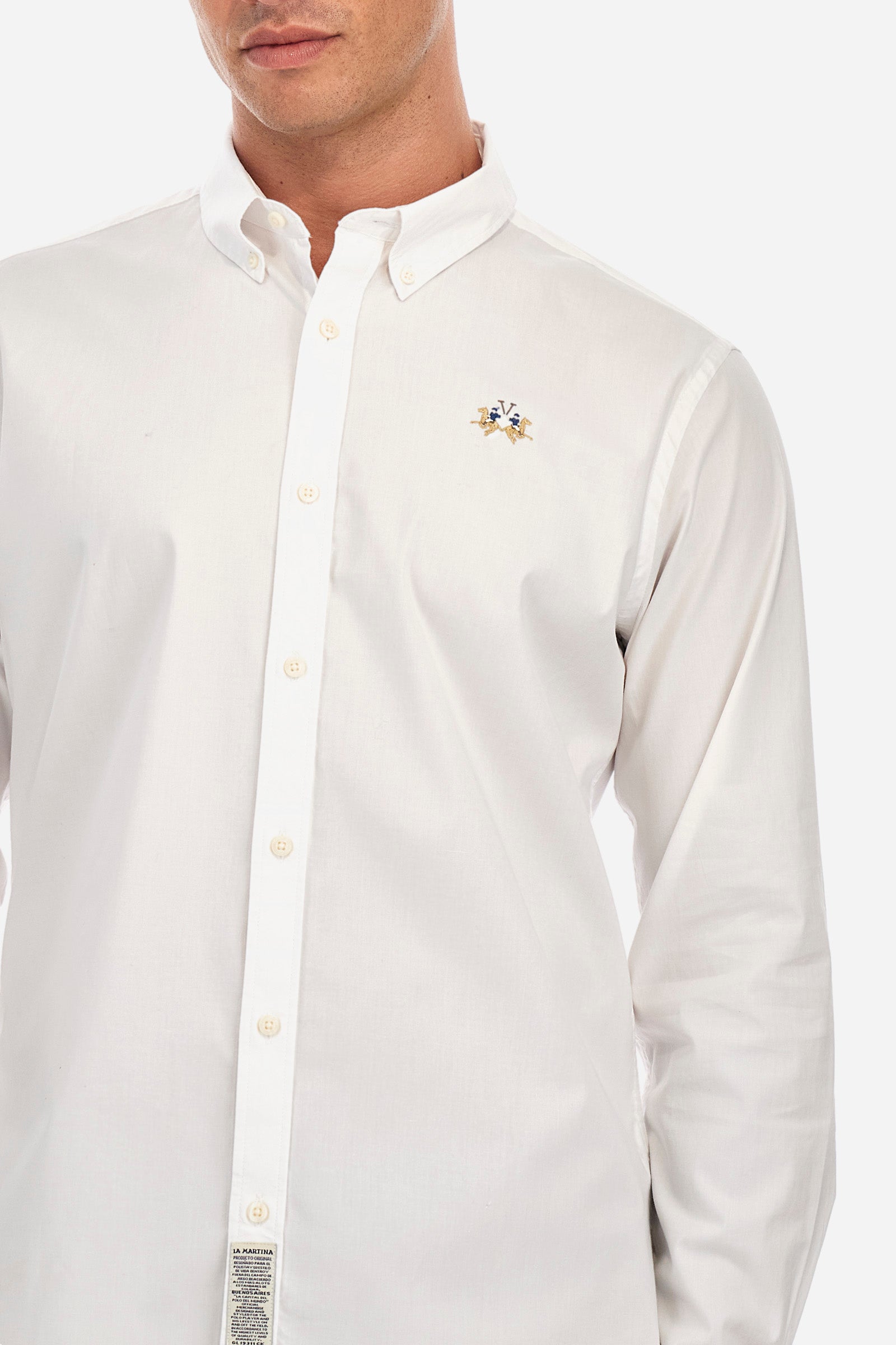 Chemise slim fit en coton stretch - Leon