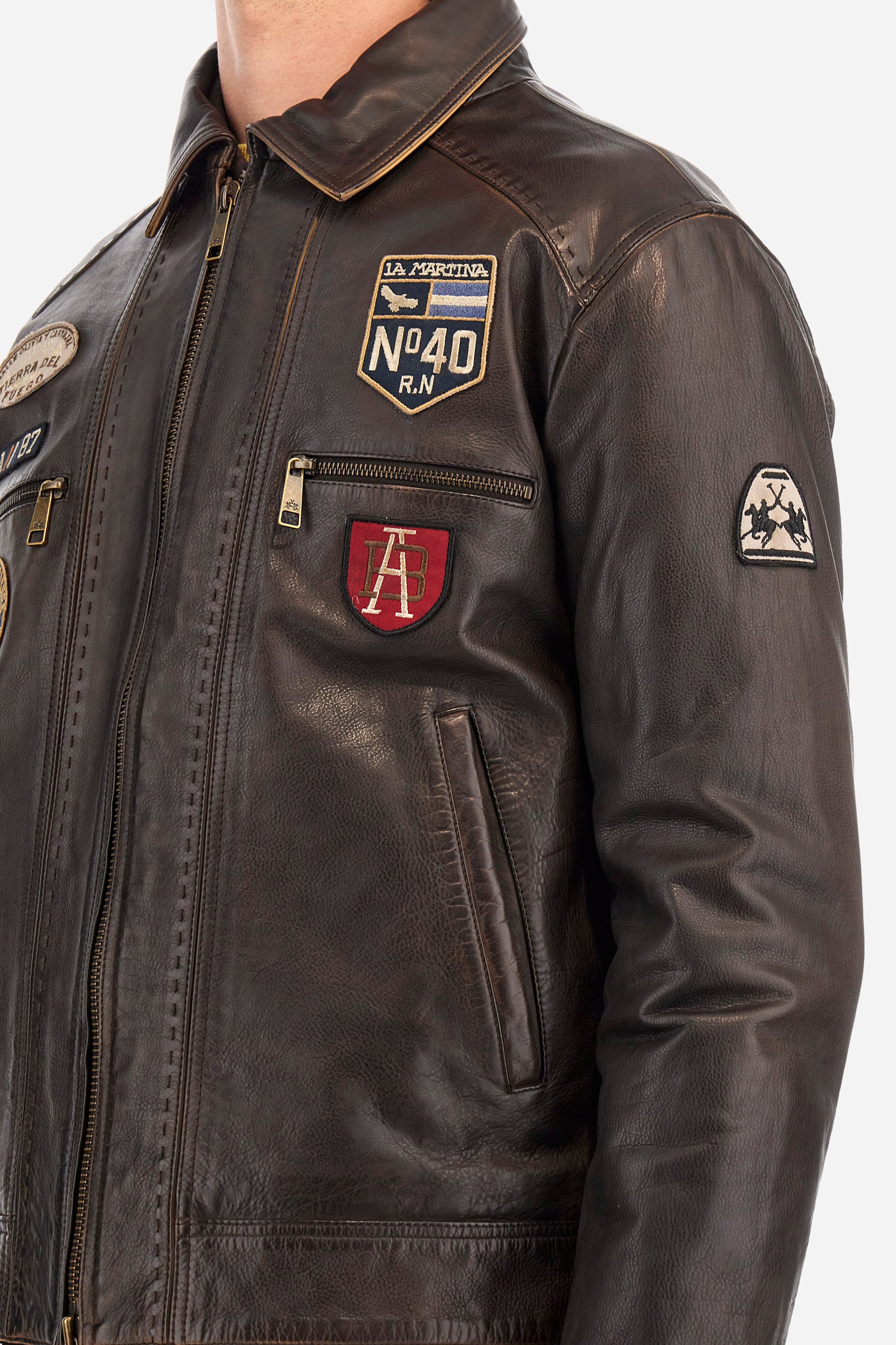 Regular-fit jacket in leather - Zer