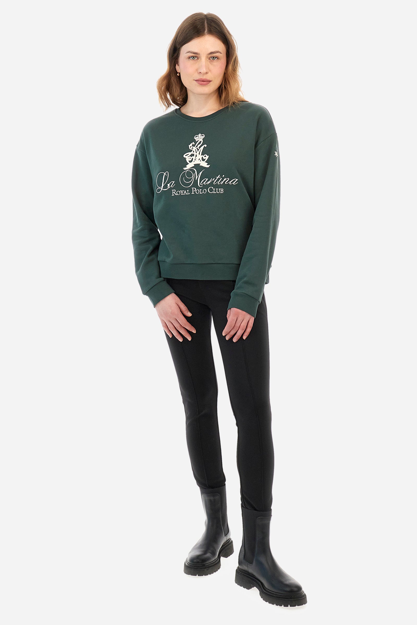 Sweat-shirt en coton coupe droite - Zelie