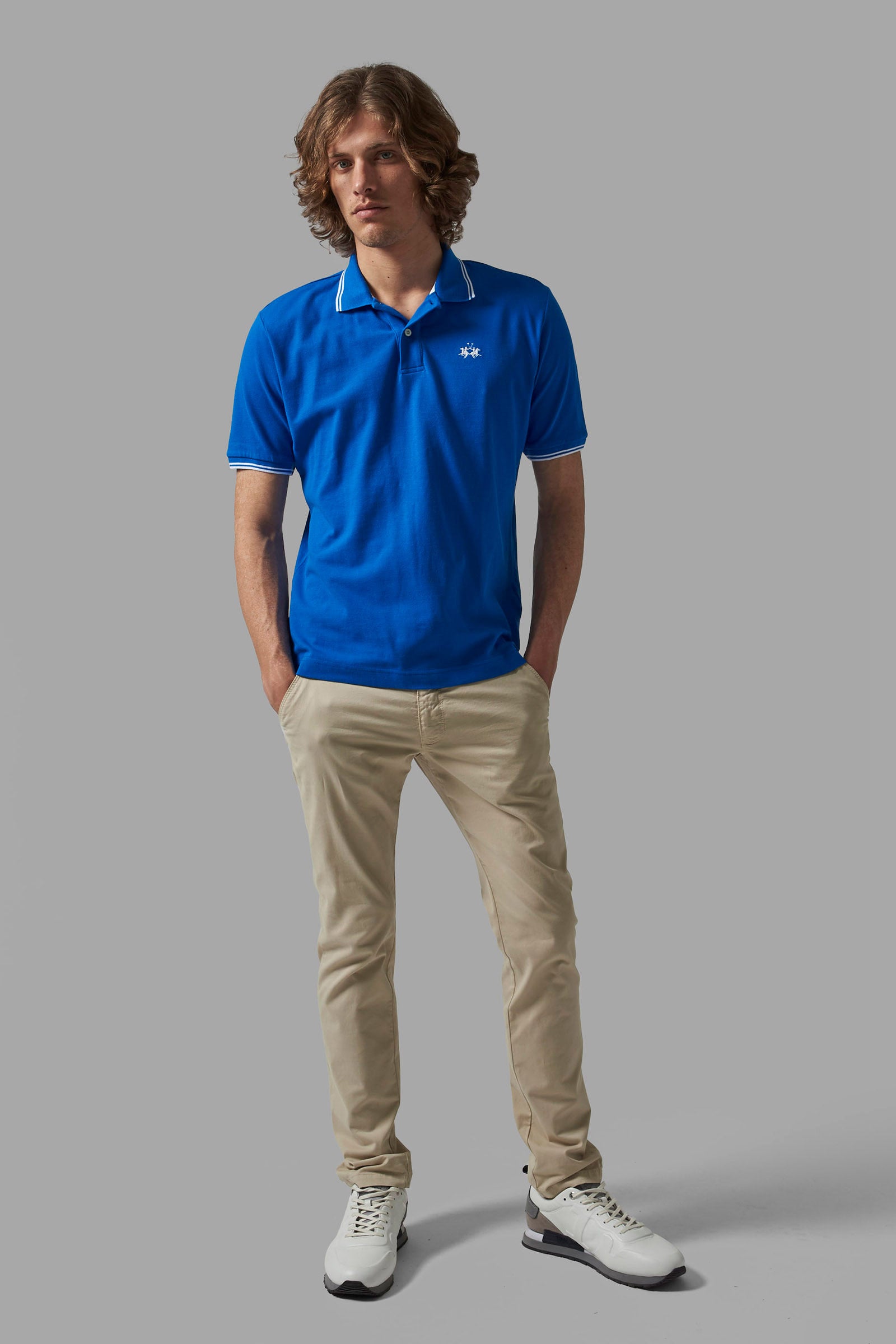 Regular-fit classic piqué polo shirt