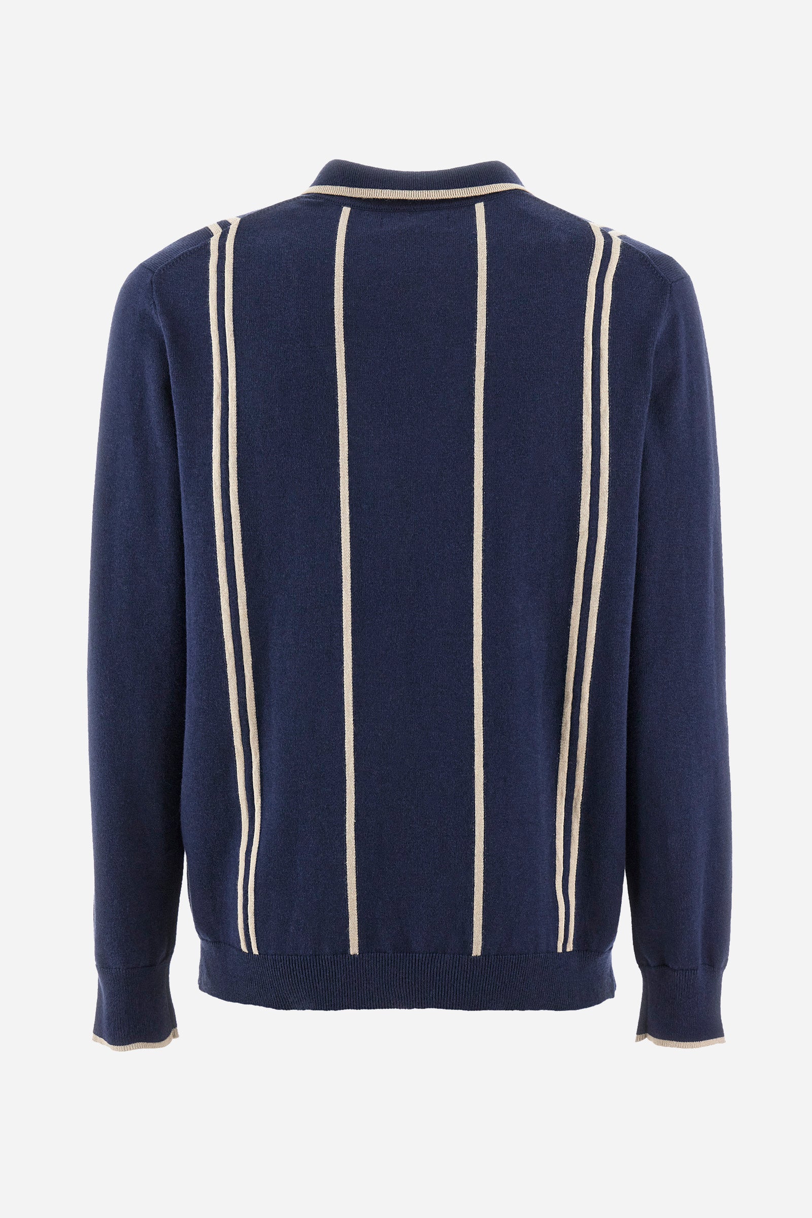 Pullover con colletto polo regular fit in cotone e cashmere - Zevulun