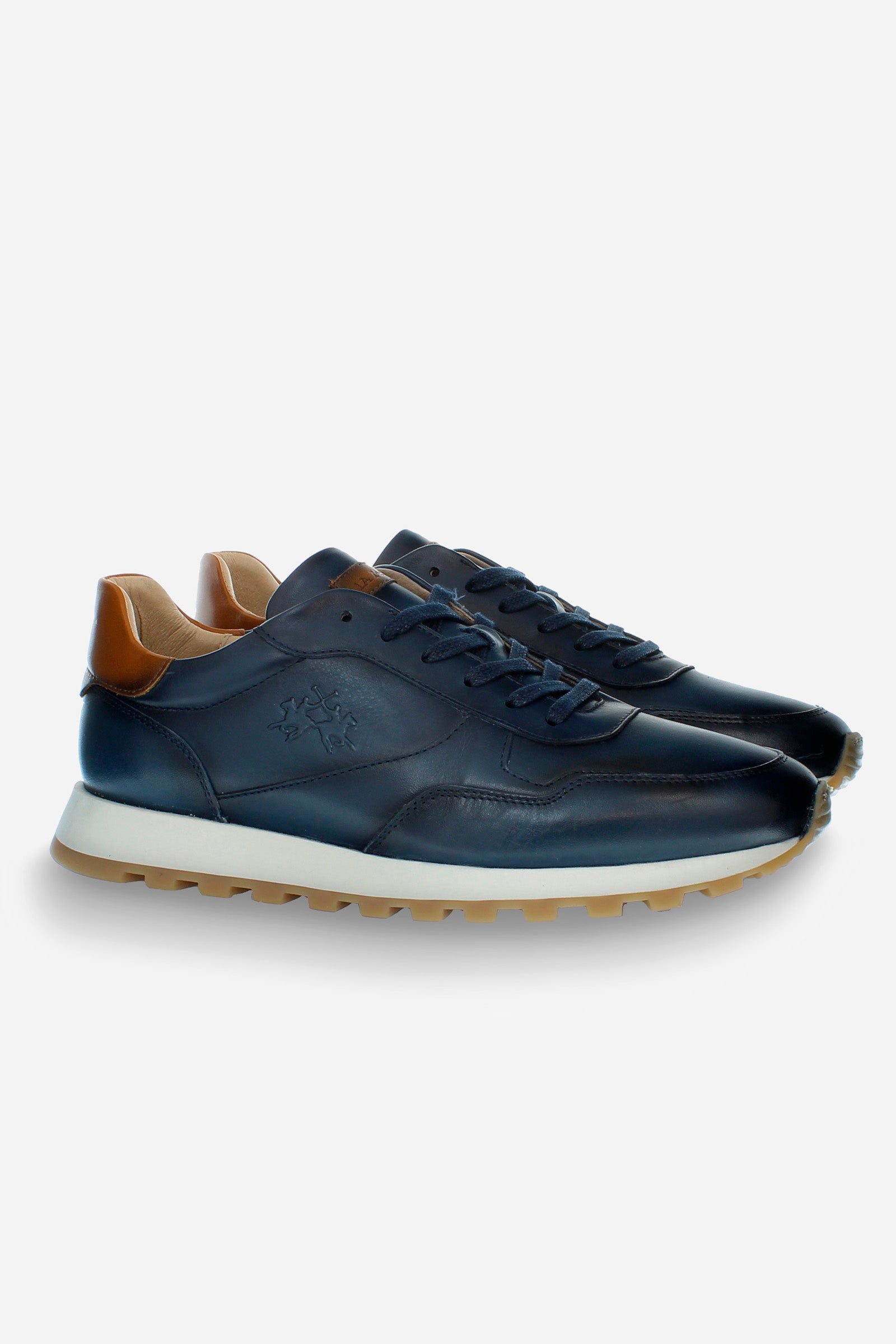 Men’s sneaker in soft buttero calfskin