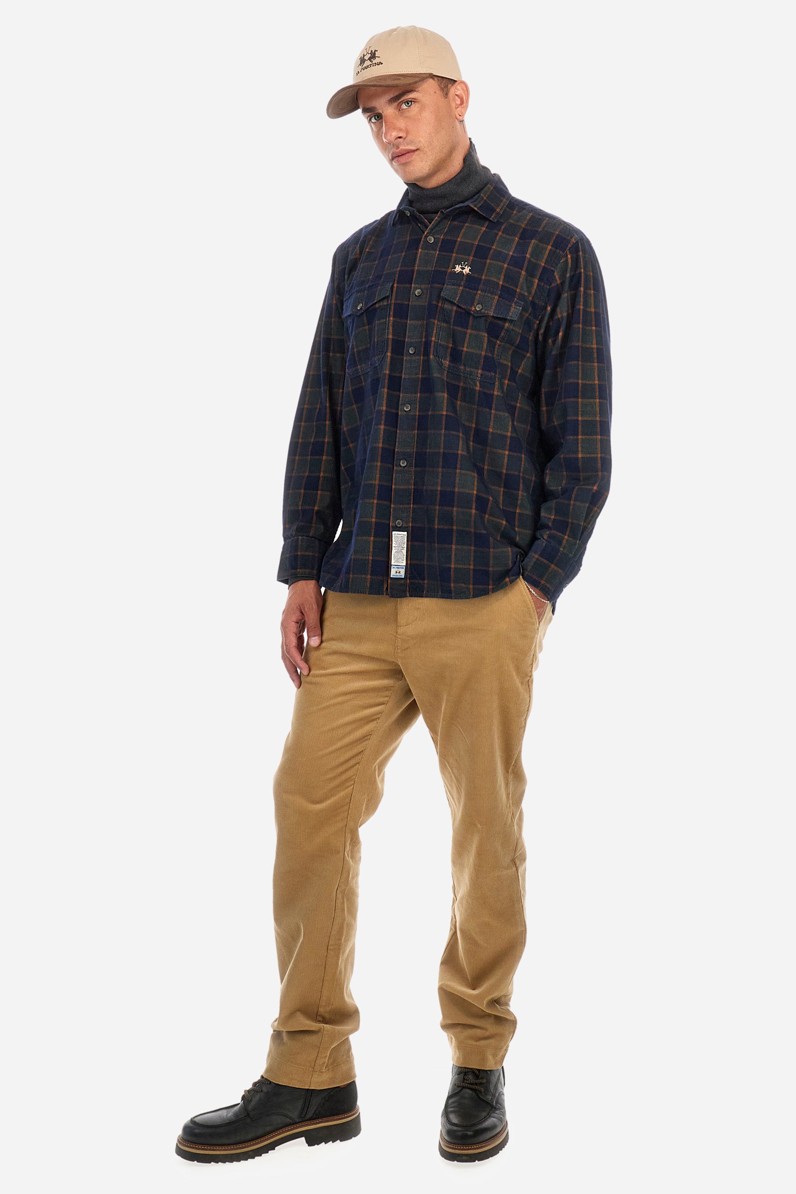 Regular fir cotton chinos - Zelino