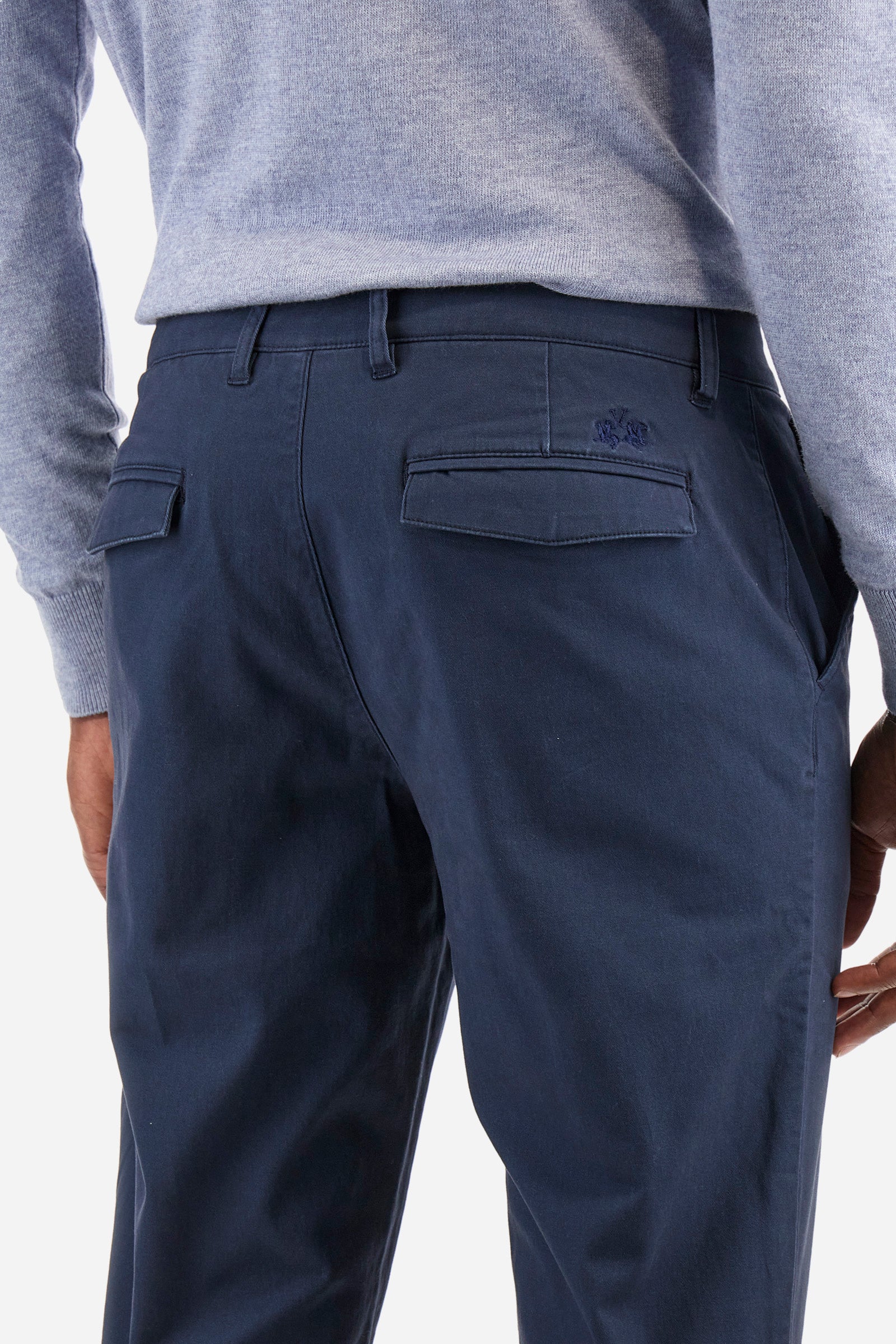 Pantalon chino en coton stretch coupe classique - Zenovio