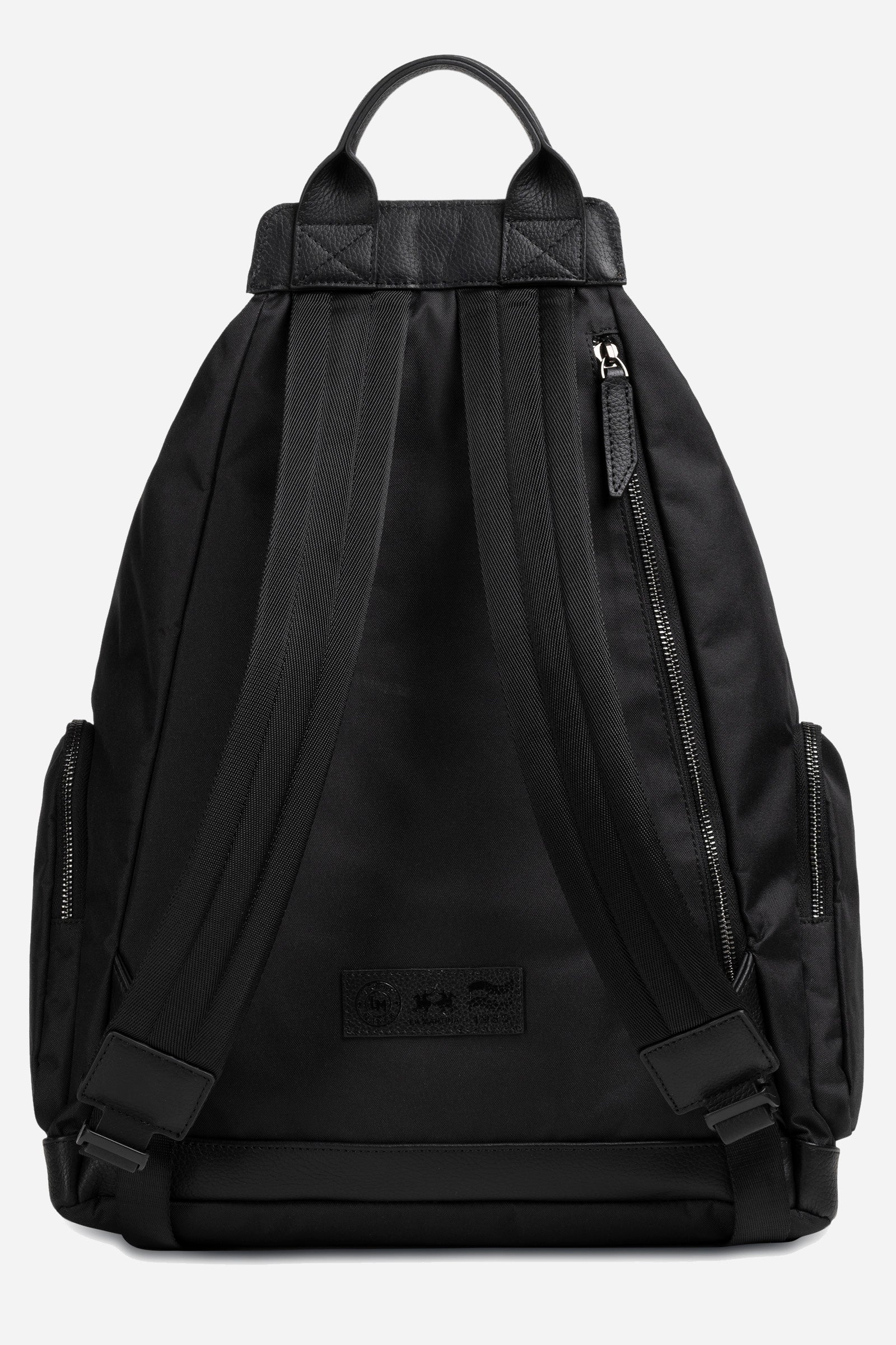 Backpack in matt synthetic fabric