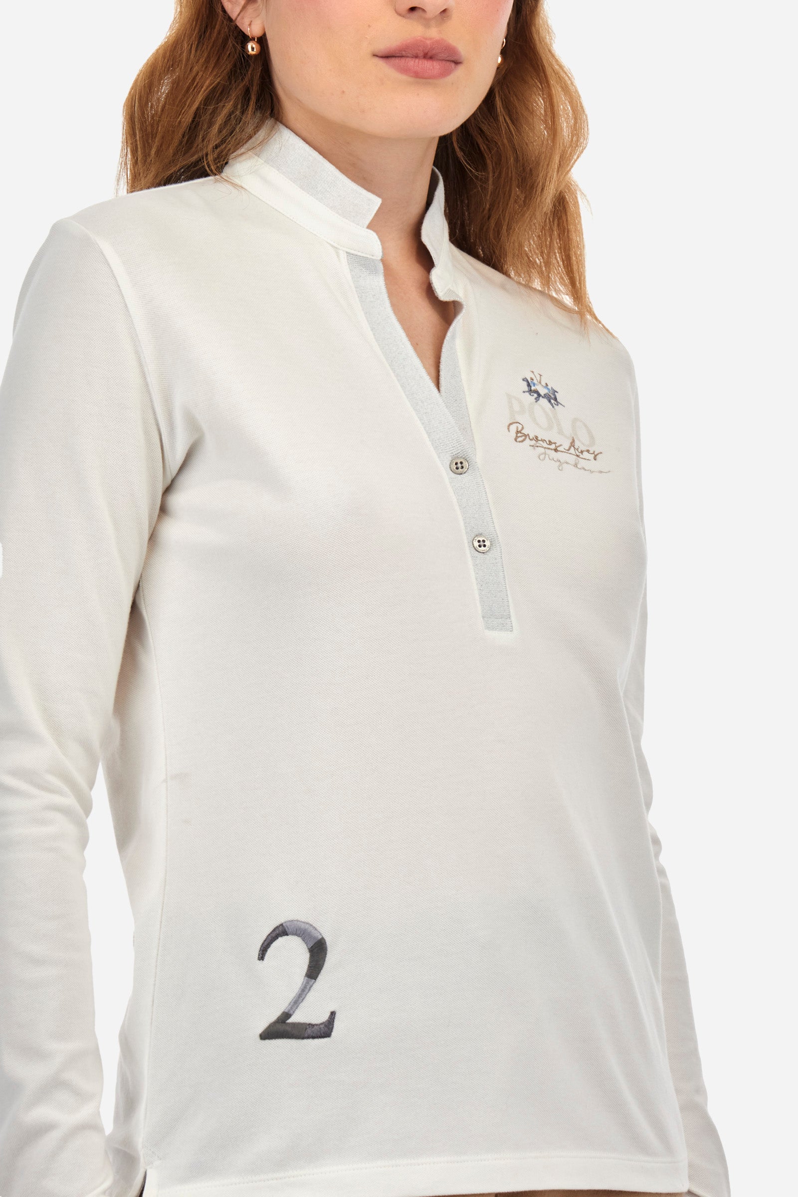 Poloshirt aus Stretch-Baumwolle, Regular Fit – Zooey