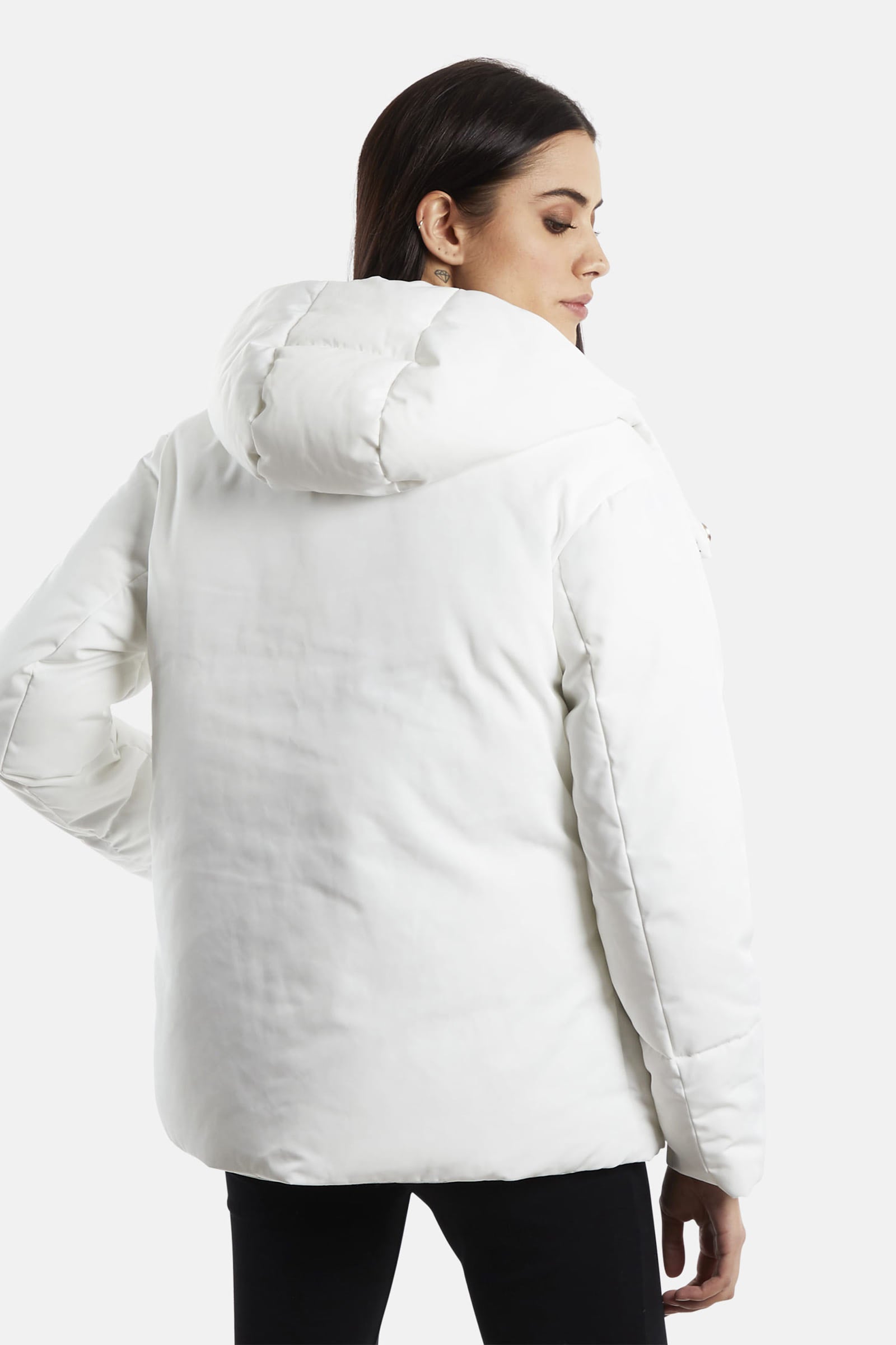 Regular-fit padded synthetic jacket