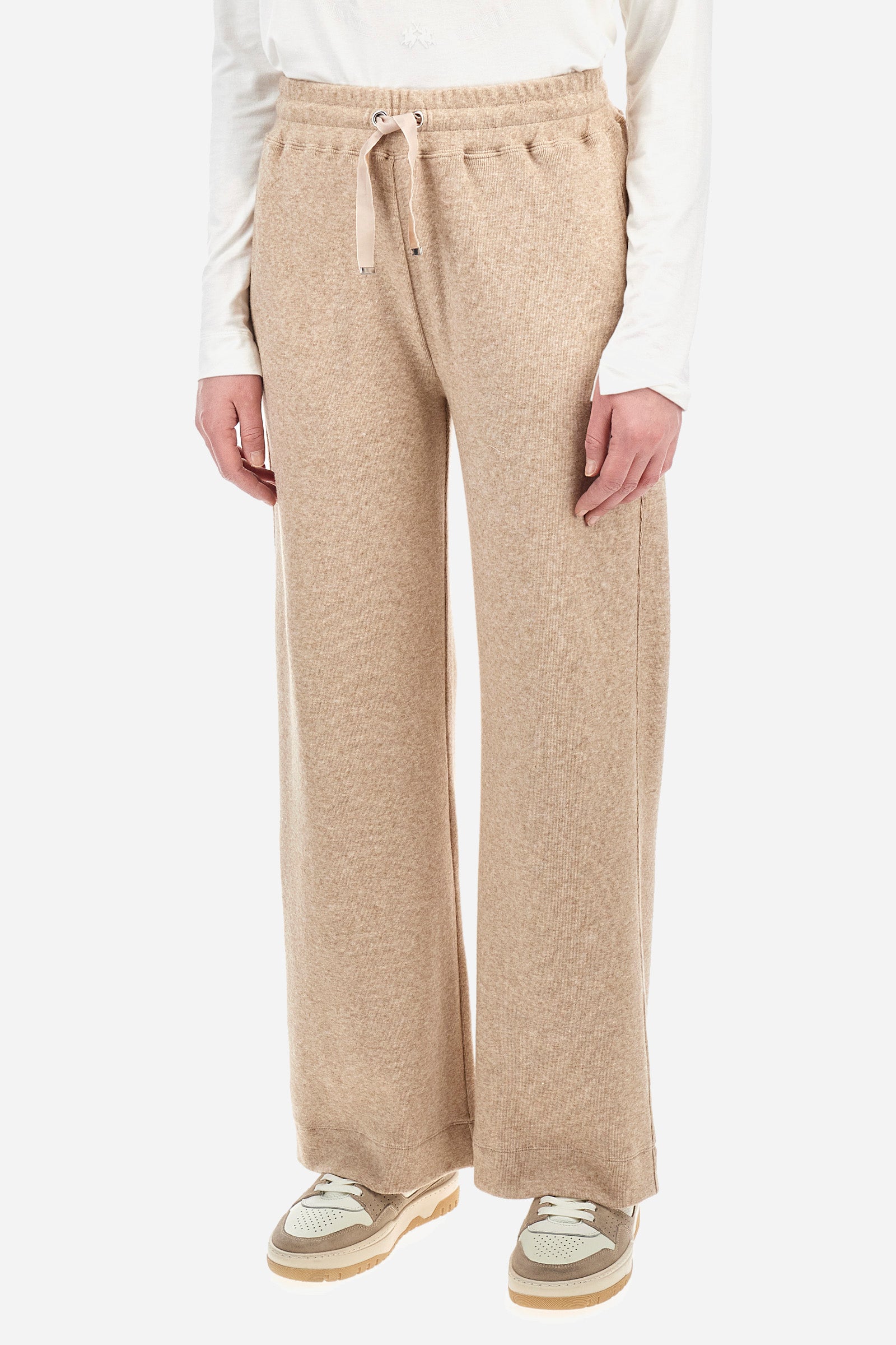 Pantalon palazzo en molleton coupe classique - Zonia