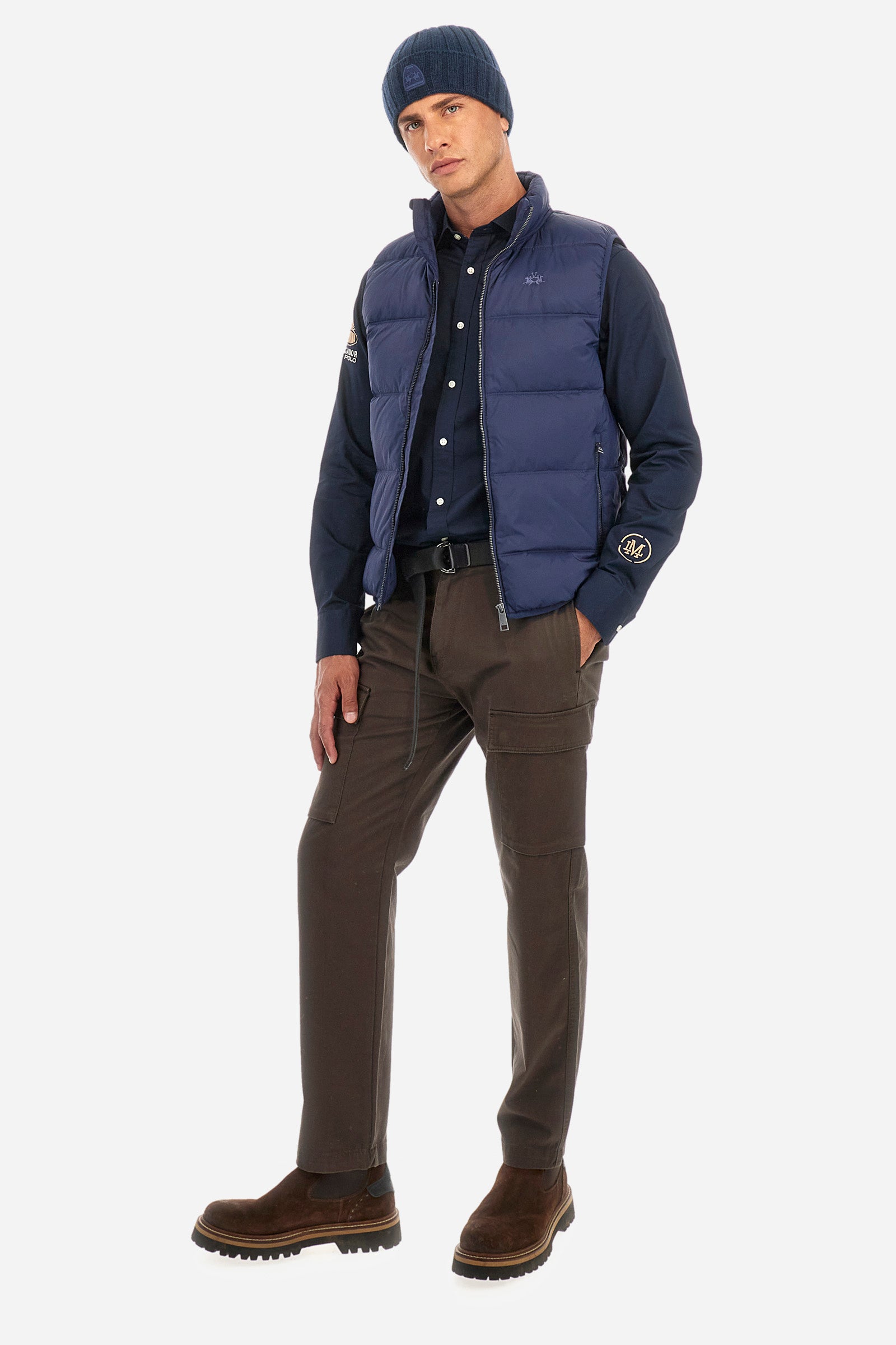 Gilet regular fit in tessuto sintetico - Zipactonal