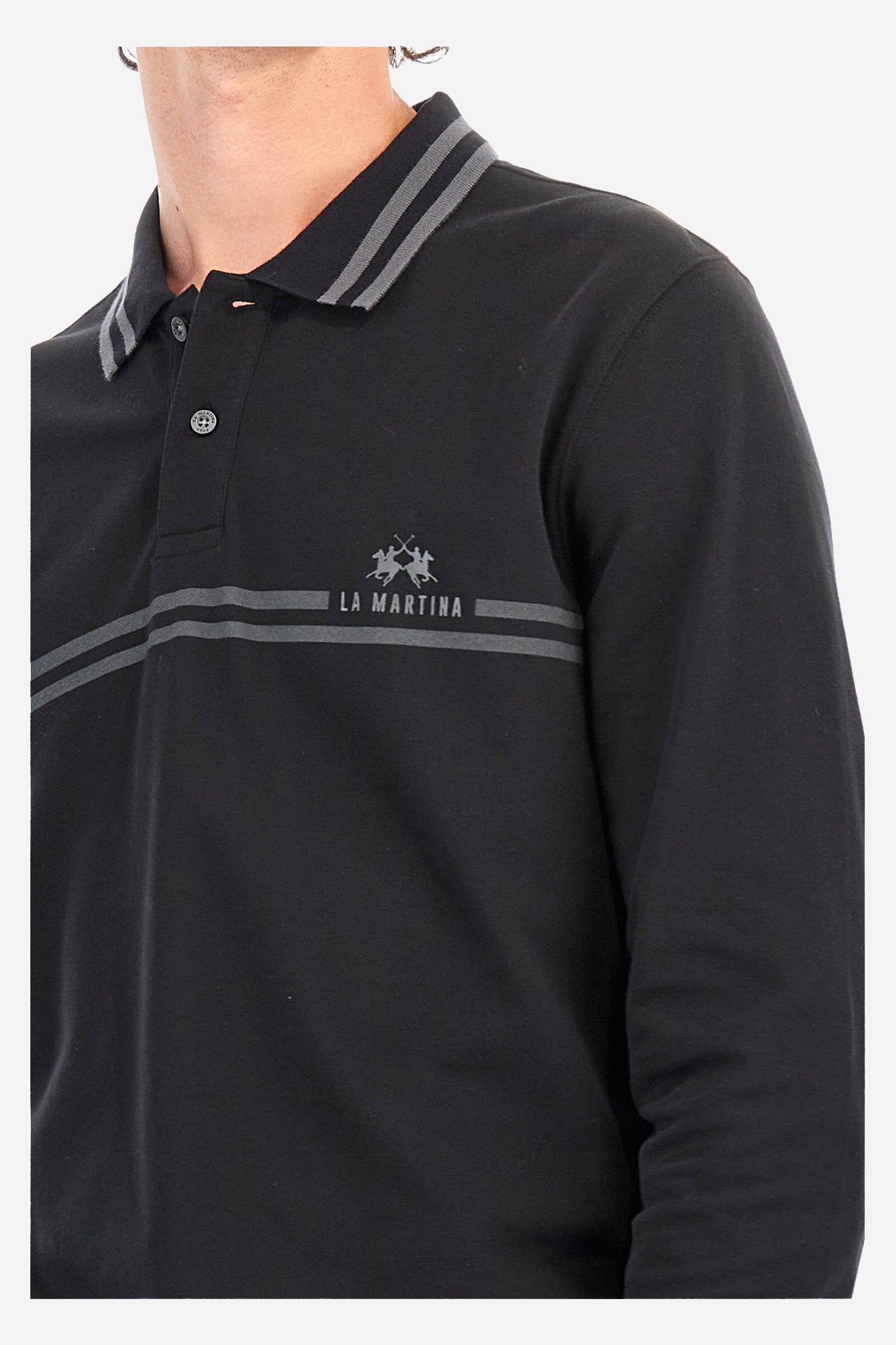 Polo regular fit in cotone elasticizzato - Zacary