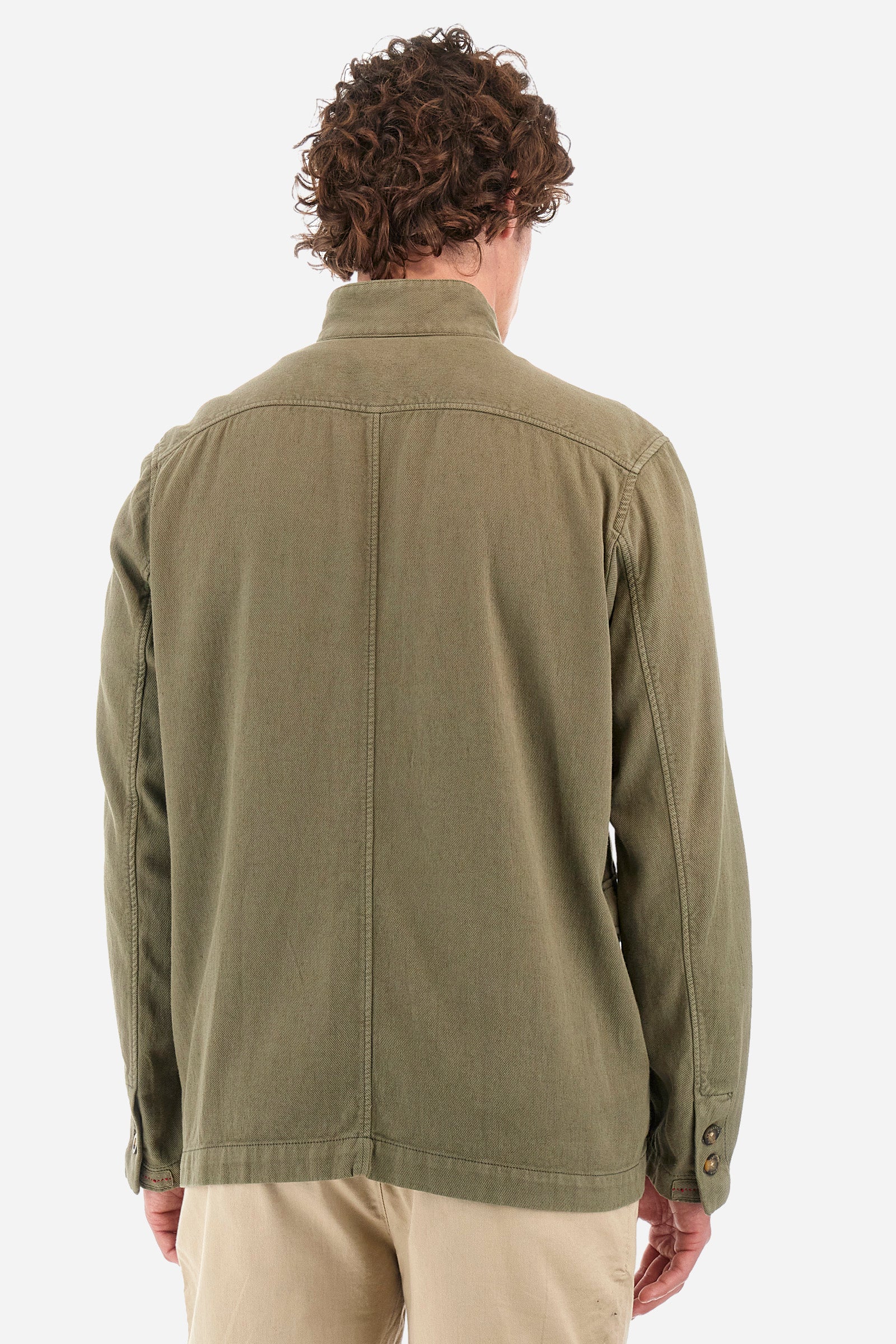Regular-fit jacket in cotton and linen - Yuthakon