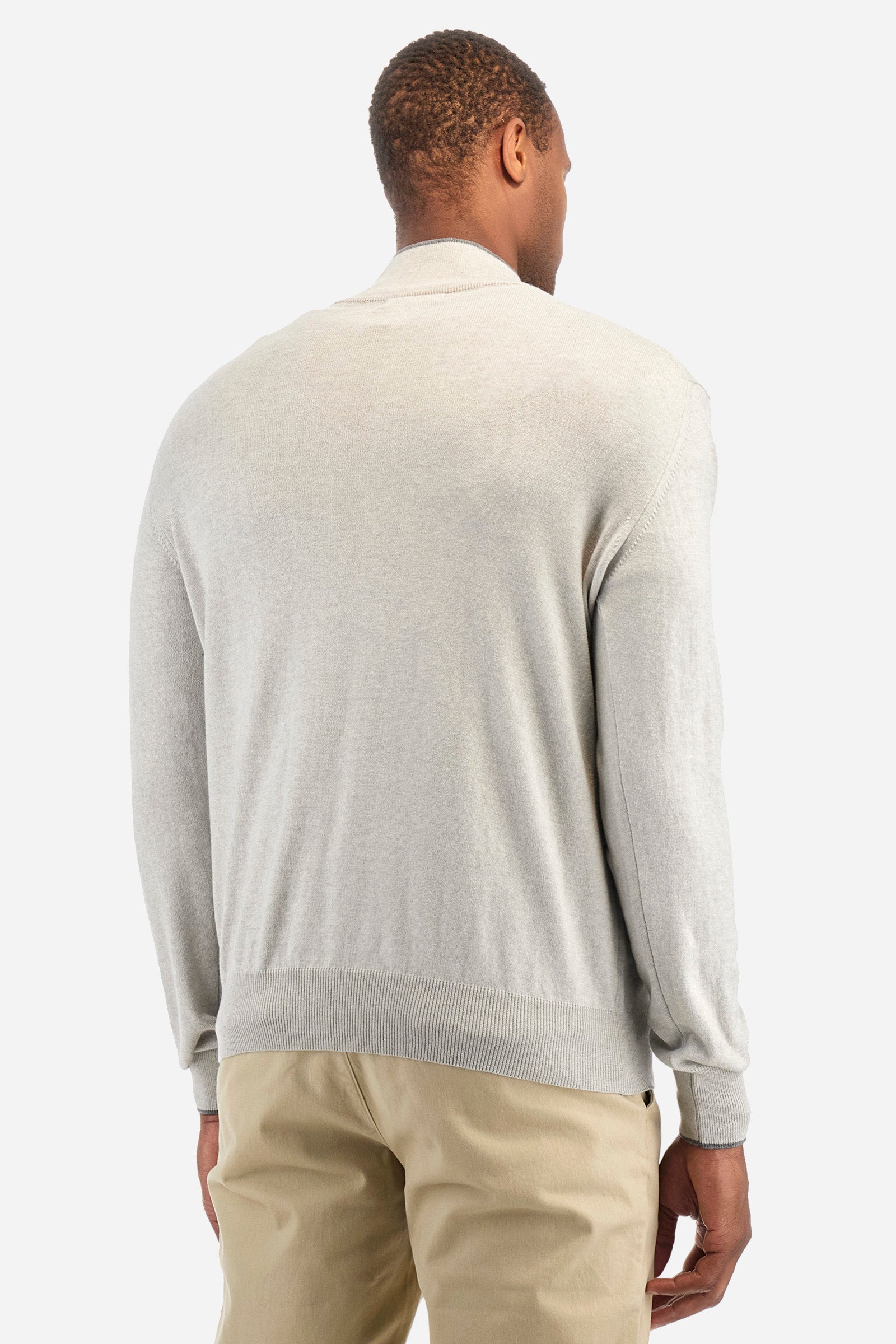 Pull coupe classique en coton et laine - Zayyir