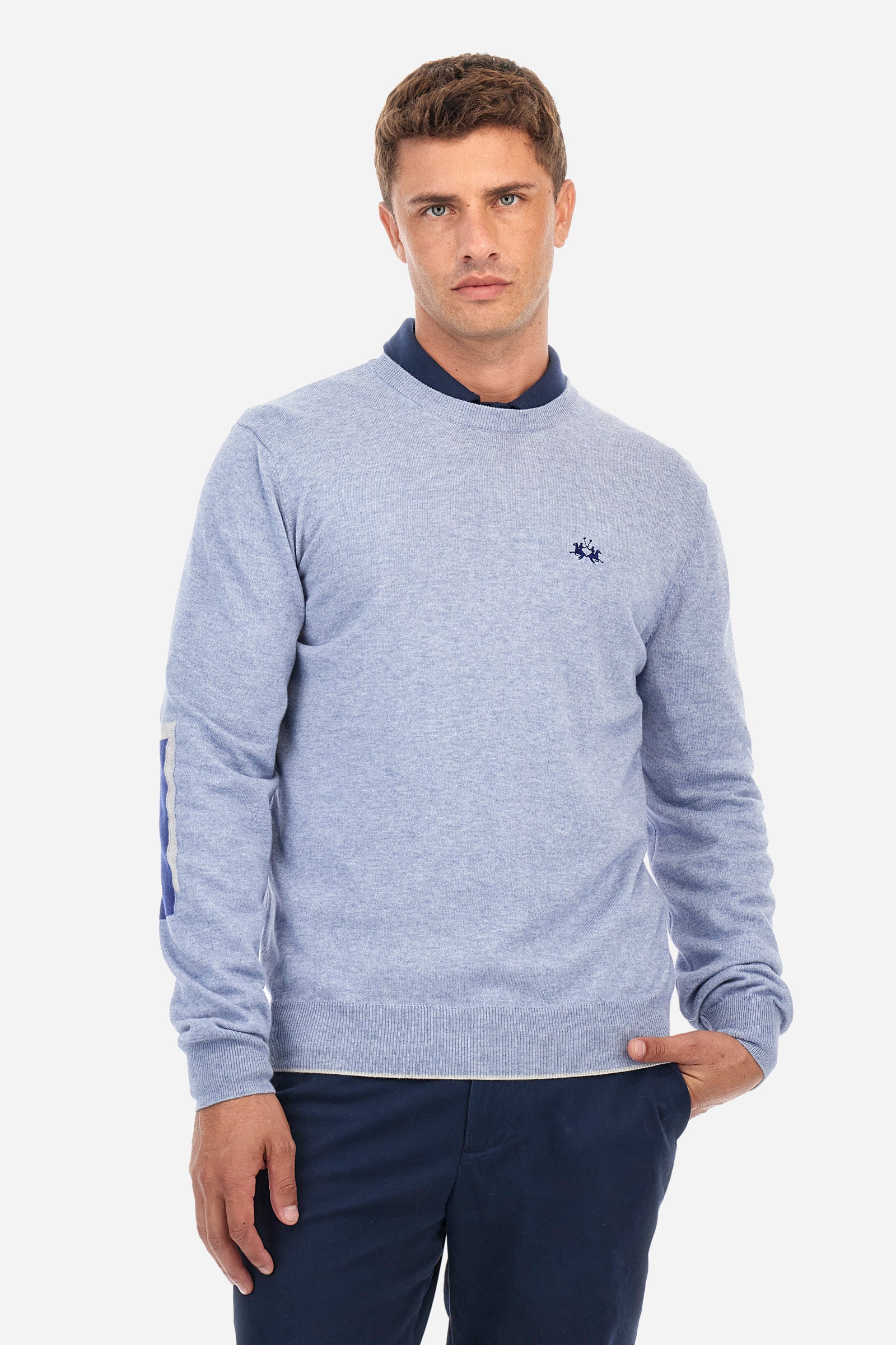 Pullover regular fit in cotone e lana - Zlatko