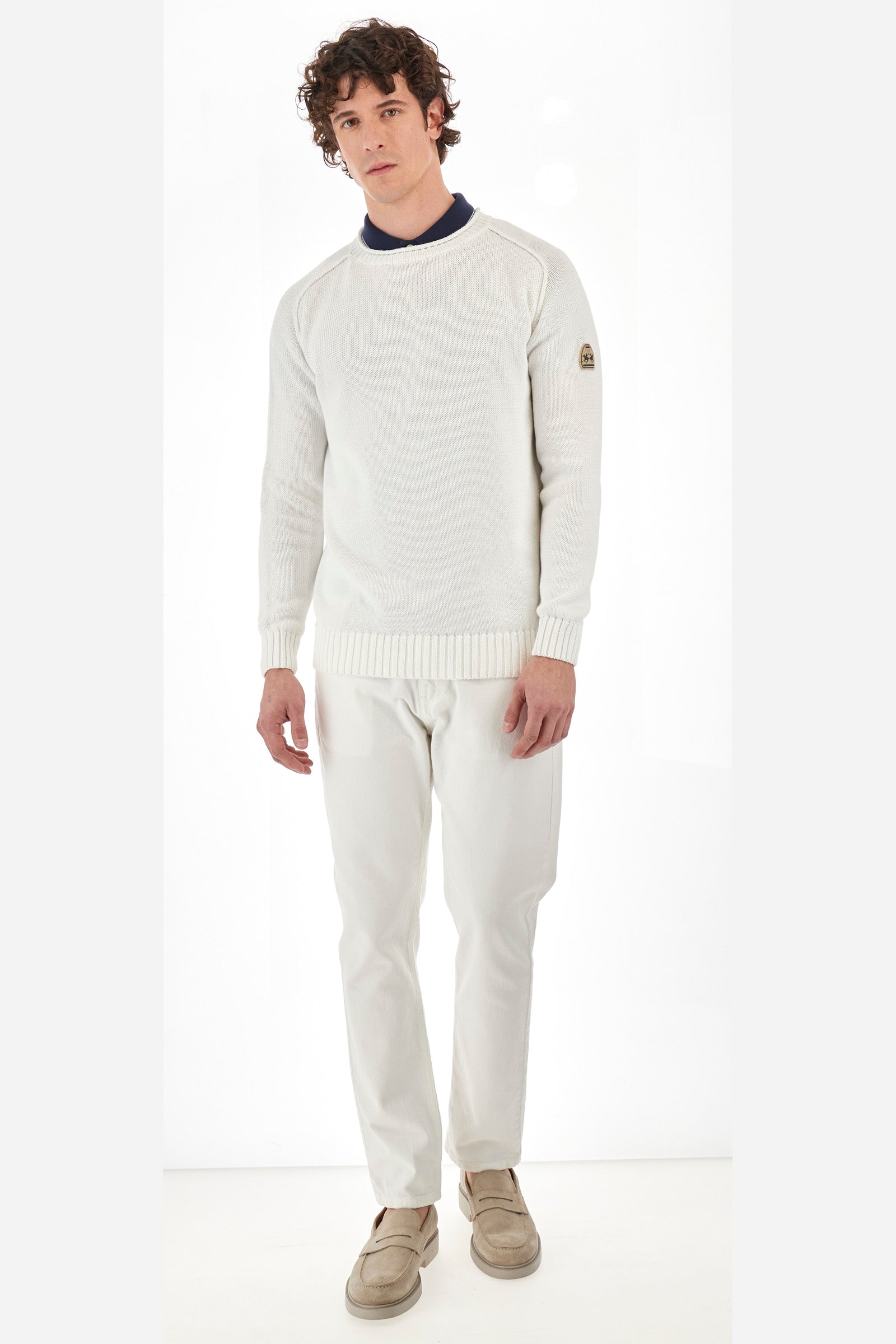 Sweater de algodón de corte recto - Yasahiro