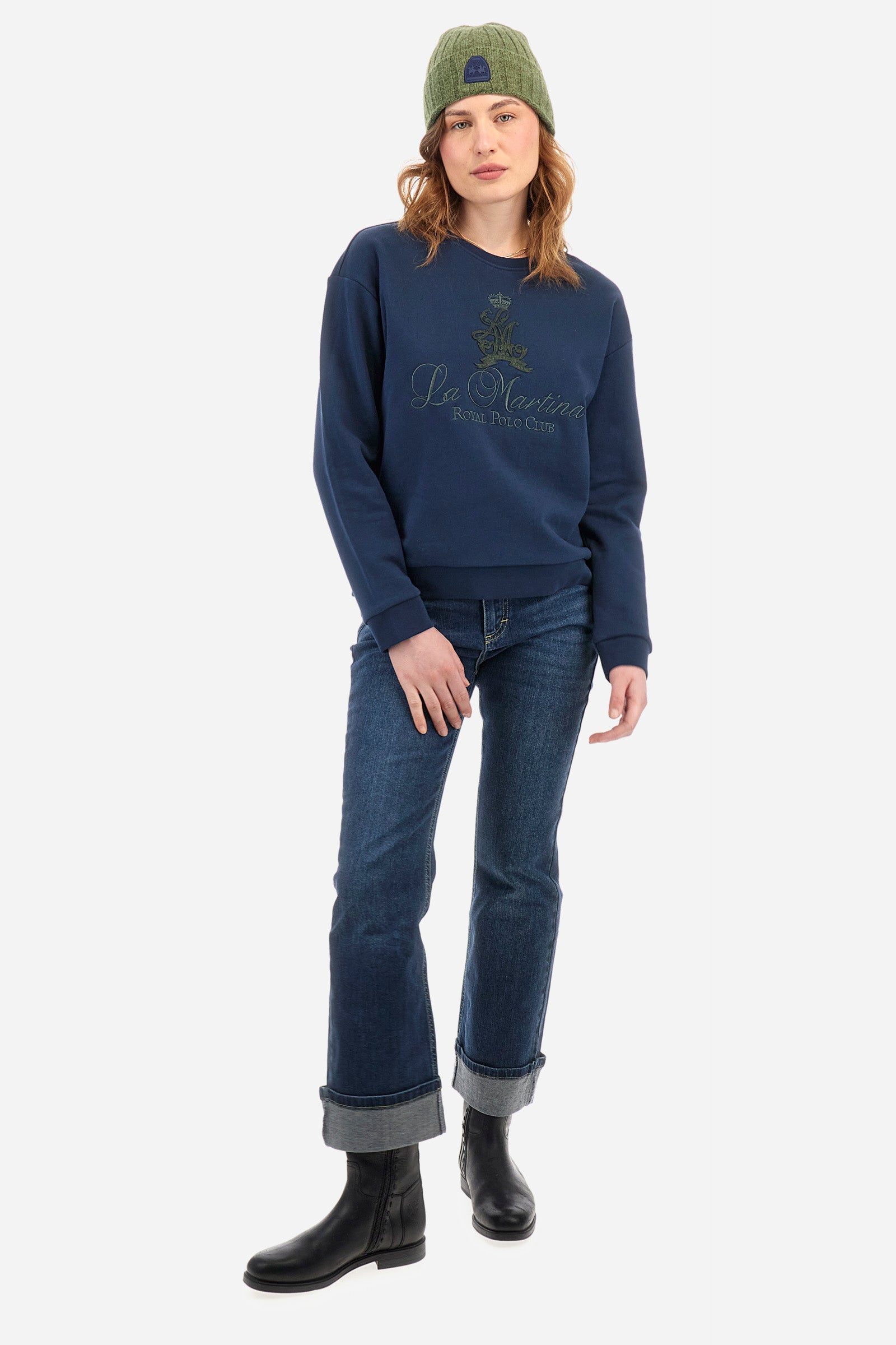 Regular fit cotton sweatshirt - Zelie