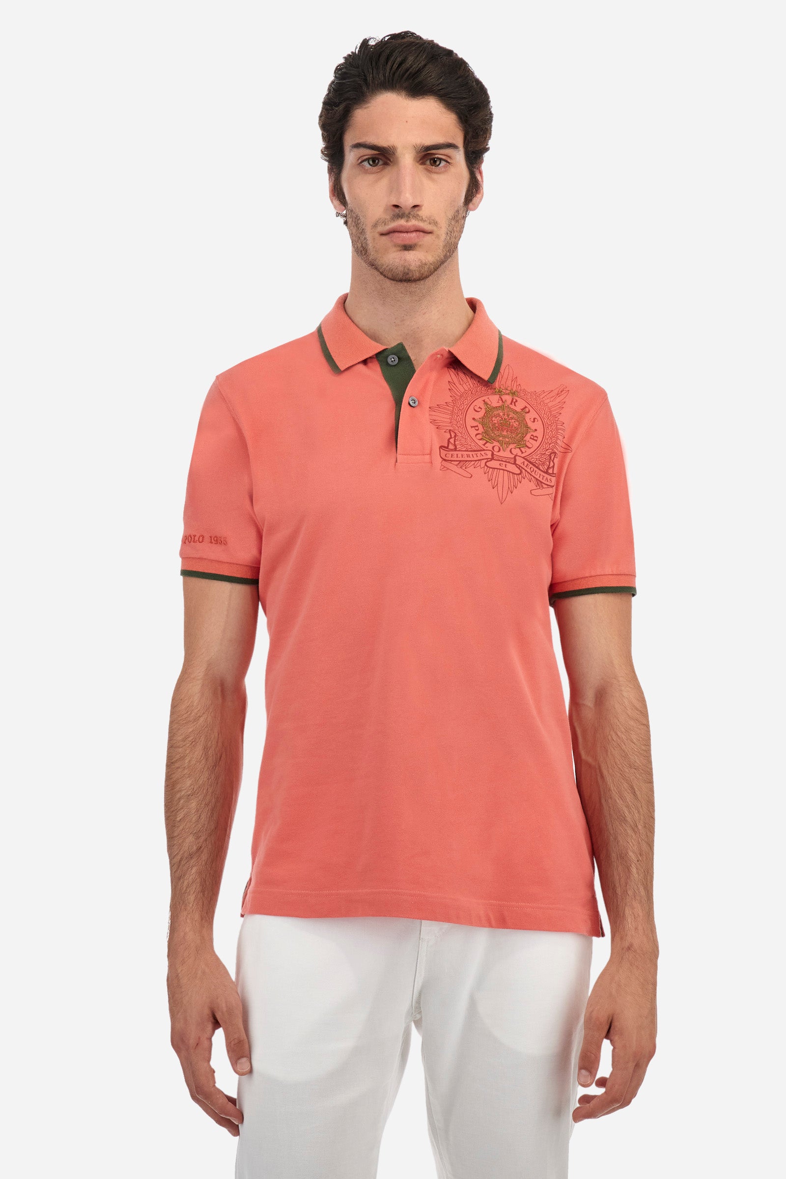 Guards polo shirt in piqué cotton in regular fit - Anfione