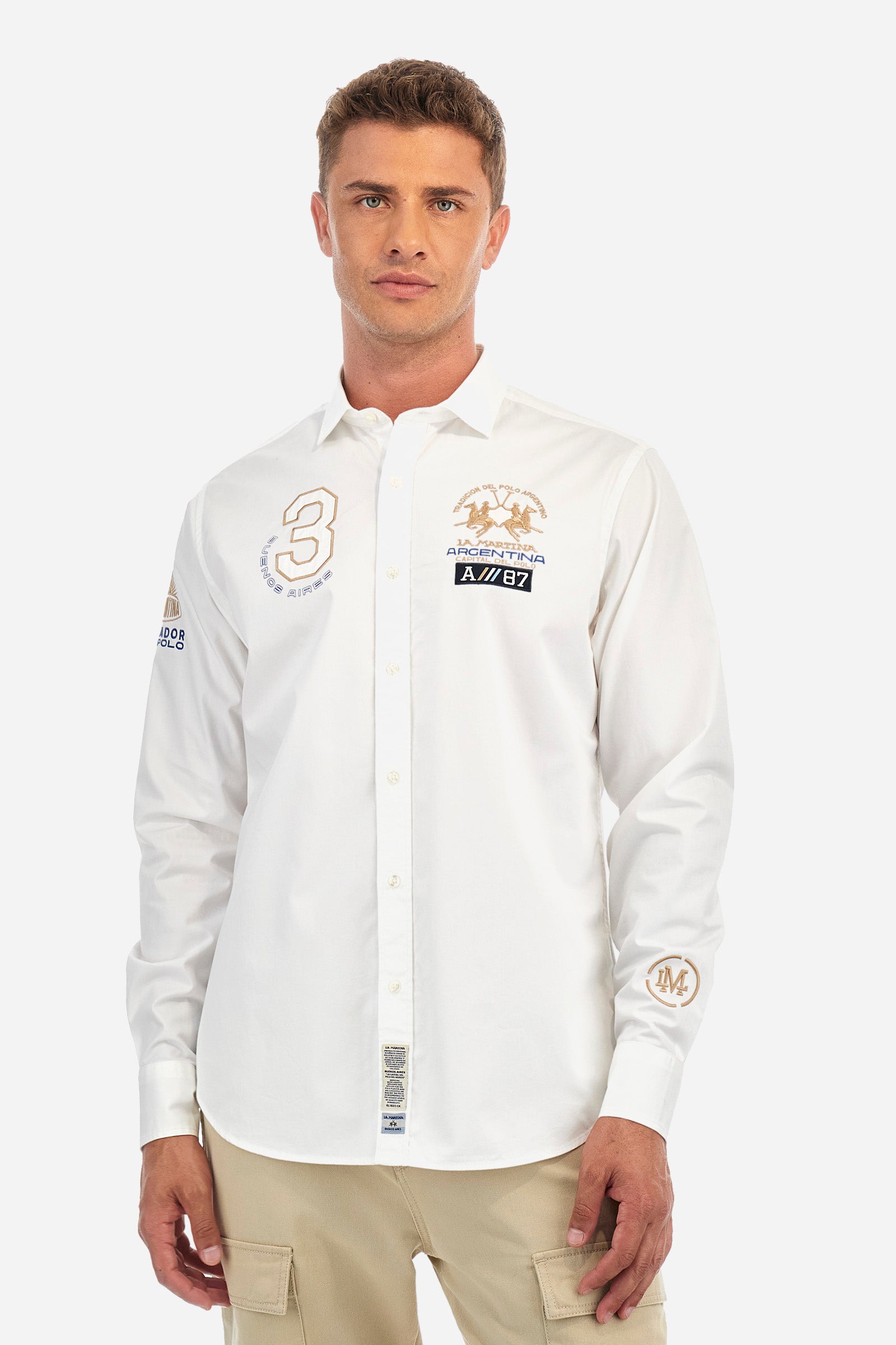 Chemise de coupe classique en coton - Zakarias