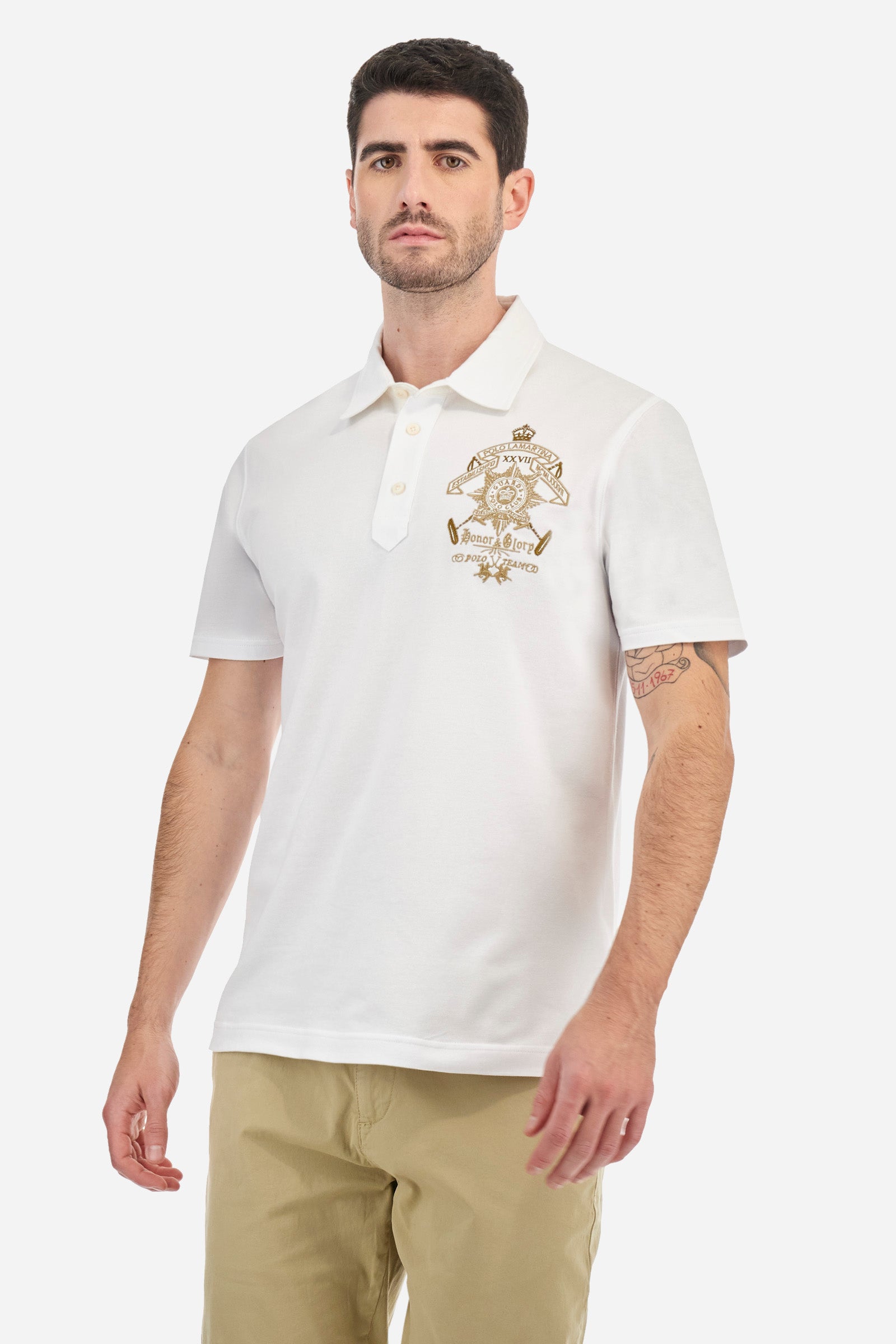 Guards polo in elasticated cotton with a regular fit - Abelardo