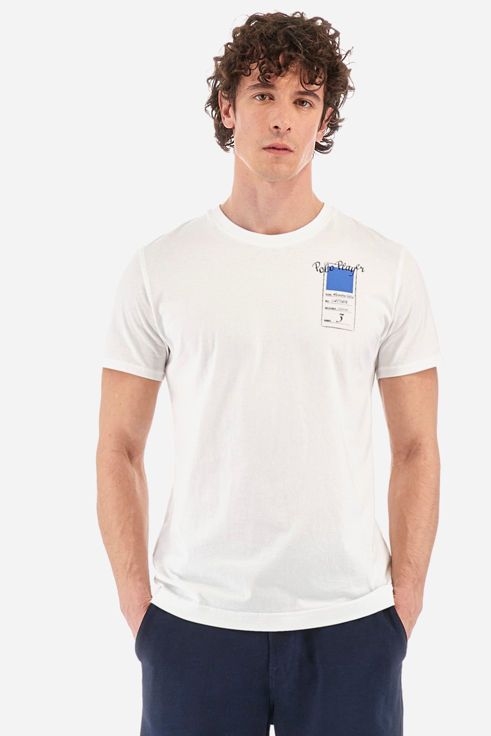 T-shirt regular fit in cotone - Yaseer