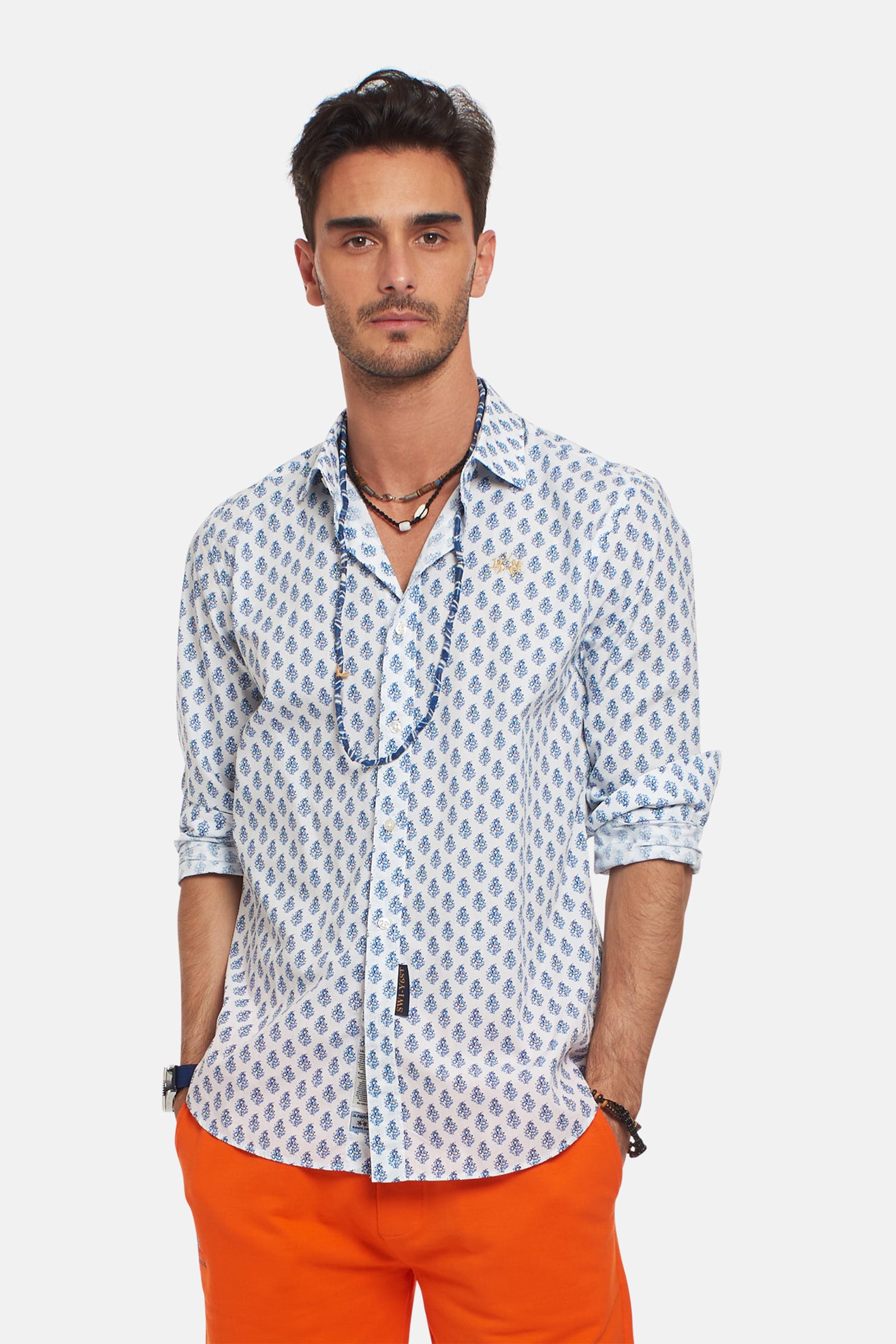 Slim-fit poplin shirt