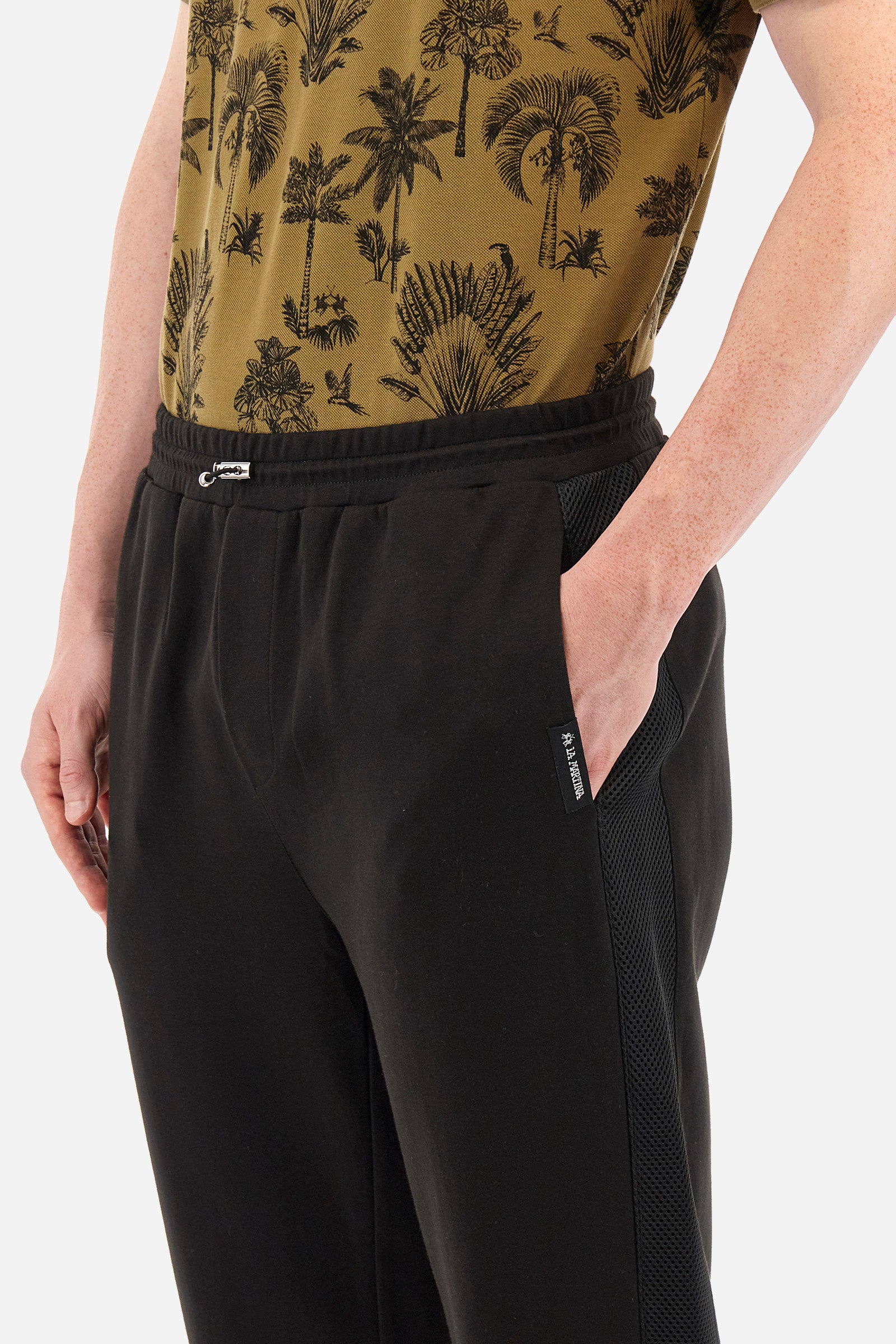 Pantalon de jogging coupe classique en coton mélangé - Yke