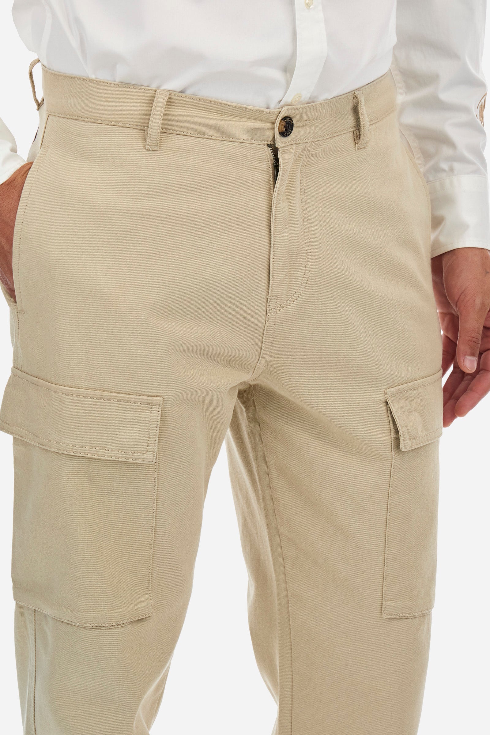 Pantalon cargo coupe classique en coton - Zetto