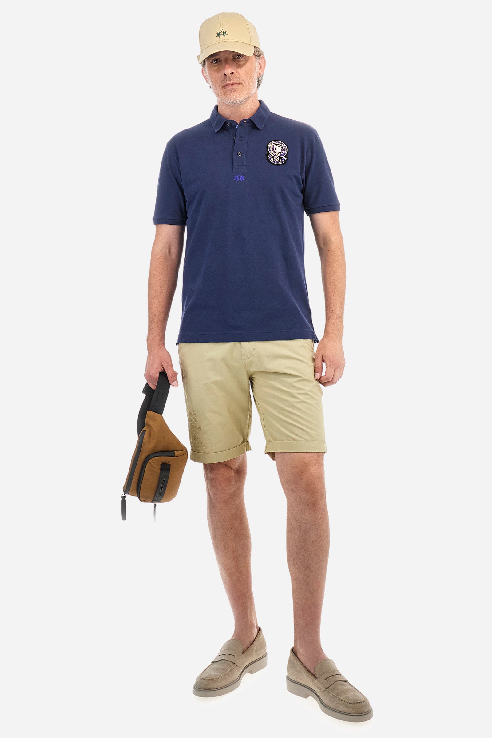 Polo in cotone elasticizzato regular fit - August