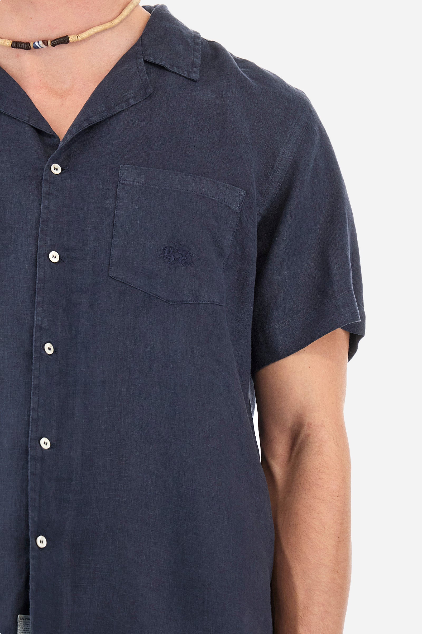 Short-sleeved linen shirt - Varoun
