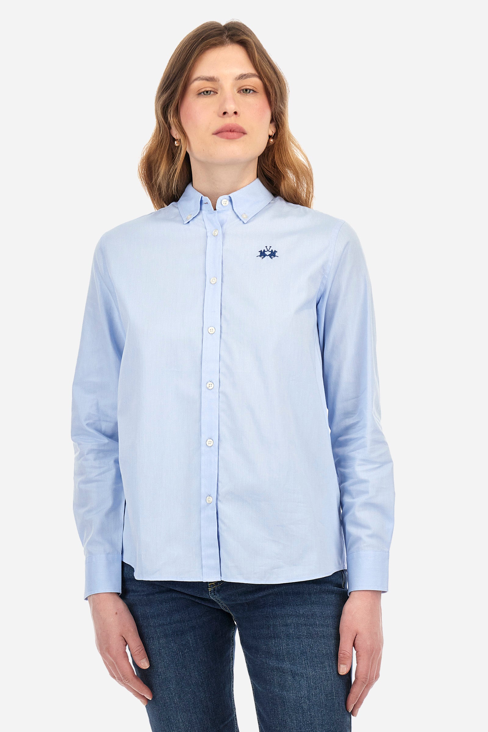 Chemise coupe classique en coton oxford - Zabrina