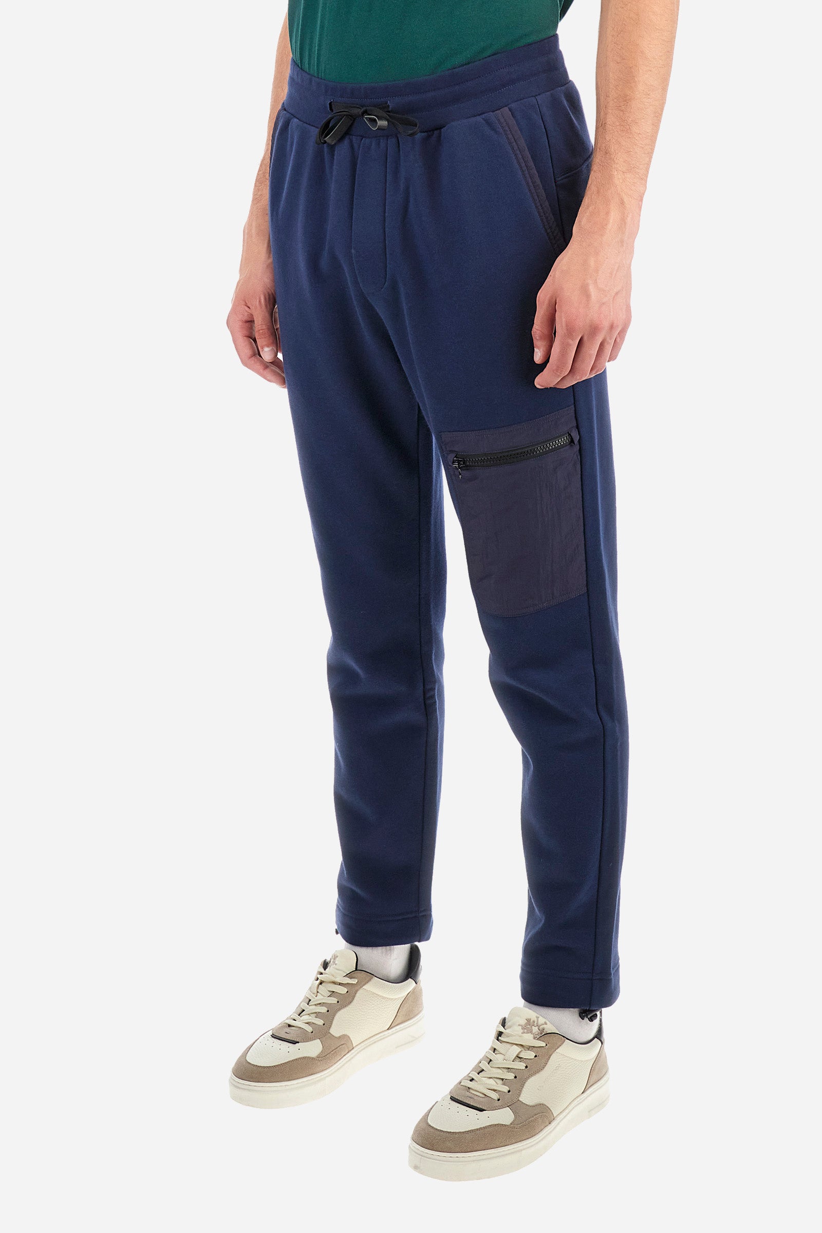 Regular fit jogging bottoms in a cotton blend - Zoren